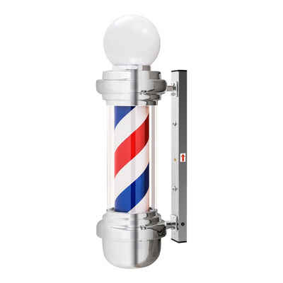Barberpub Außen-Stehlampe Barberpub Barber-Pole Barbierstab L018B, mit LED-Kugelleuchte Saloneinrichtung