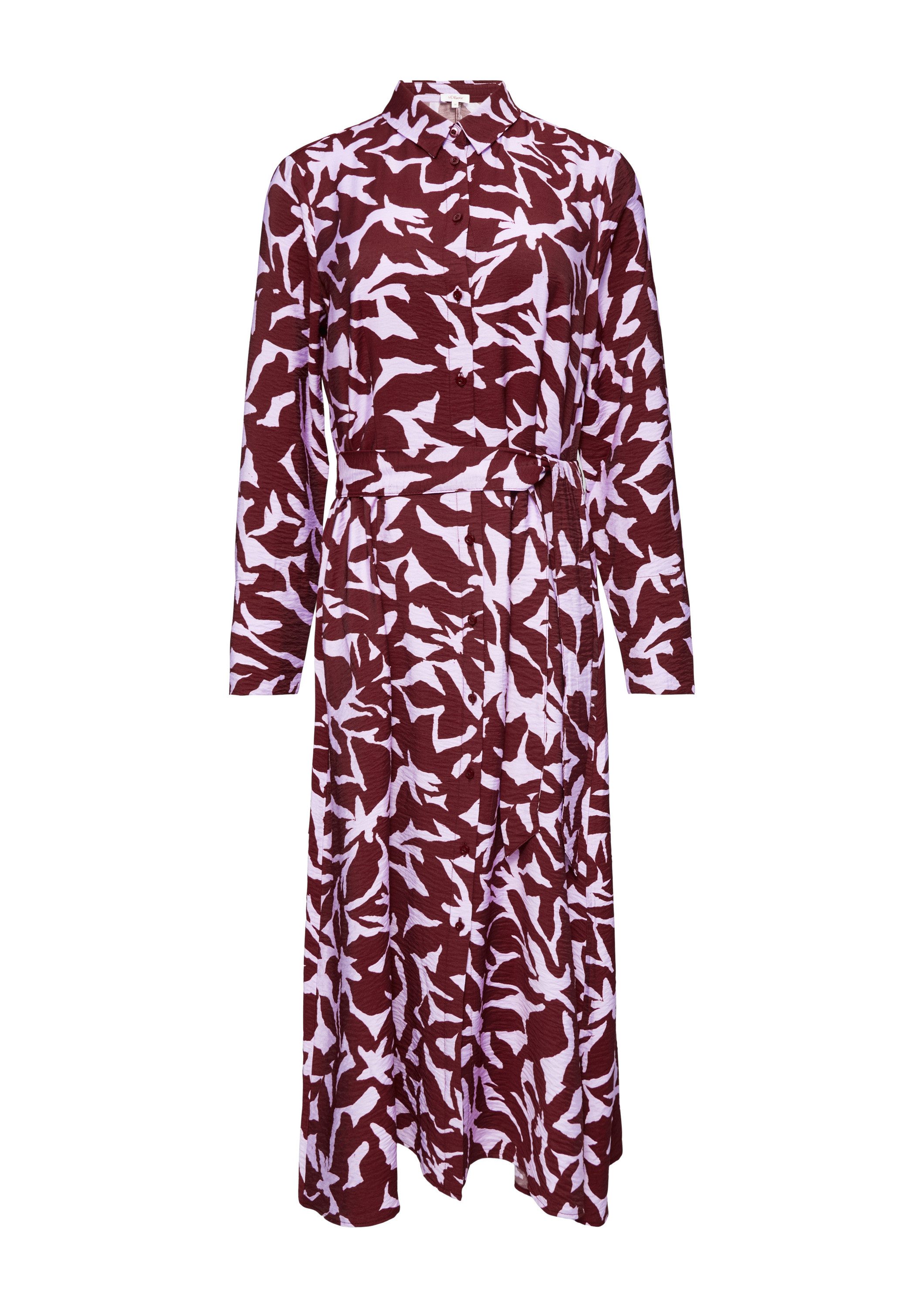 s.Oliver Midikleid Kleid Midi-Kleid aus Viskose günstig online kaufen