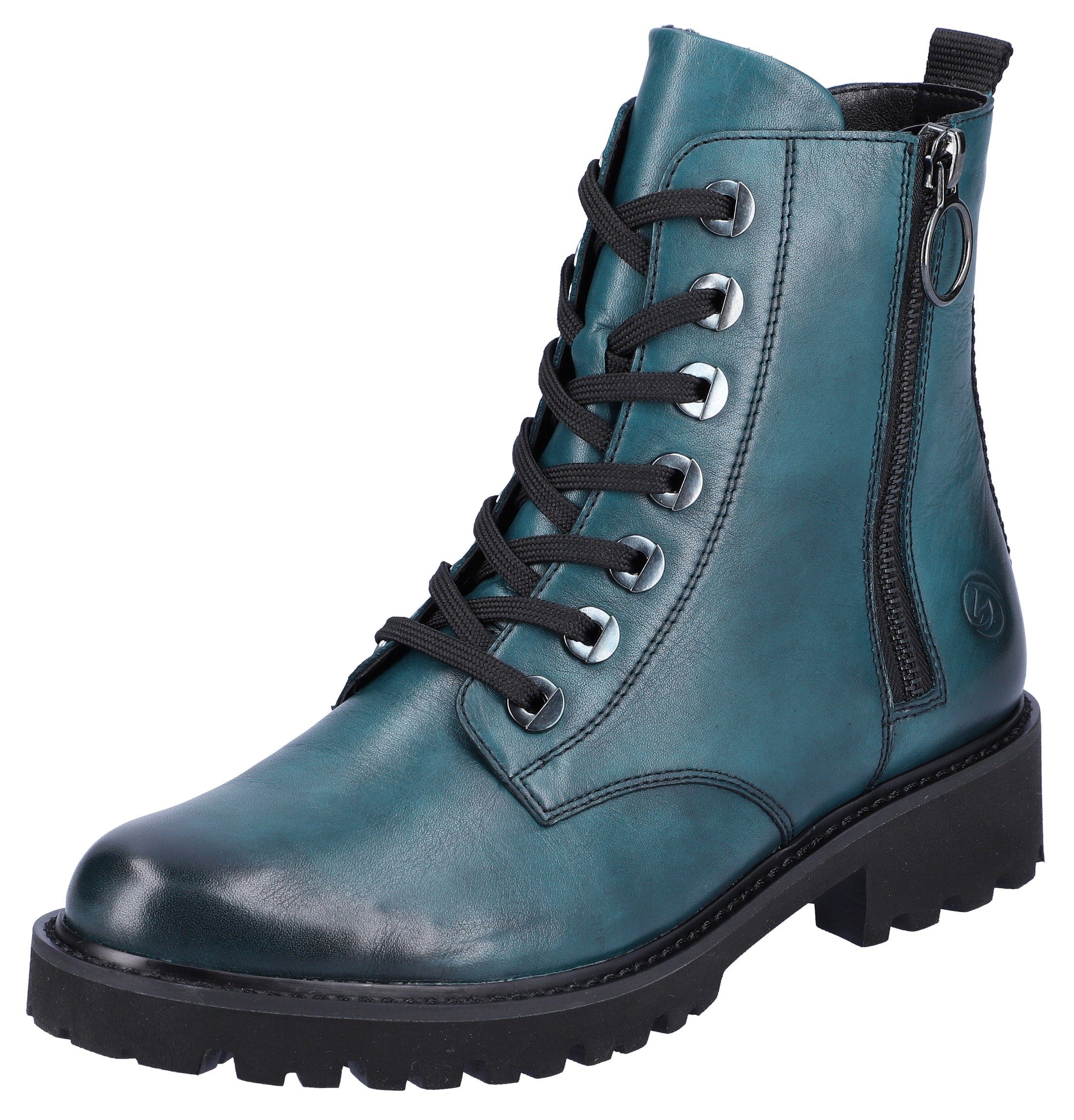 Remonte Schnürstiefelette, Blockabsatz, Stiefelette, Schnürboots, Flats günstig online kaufen