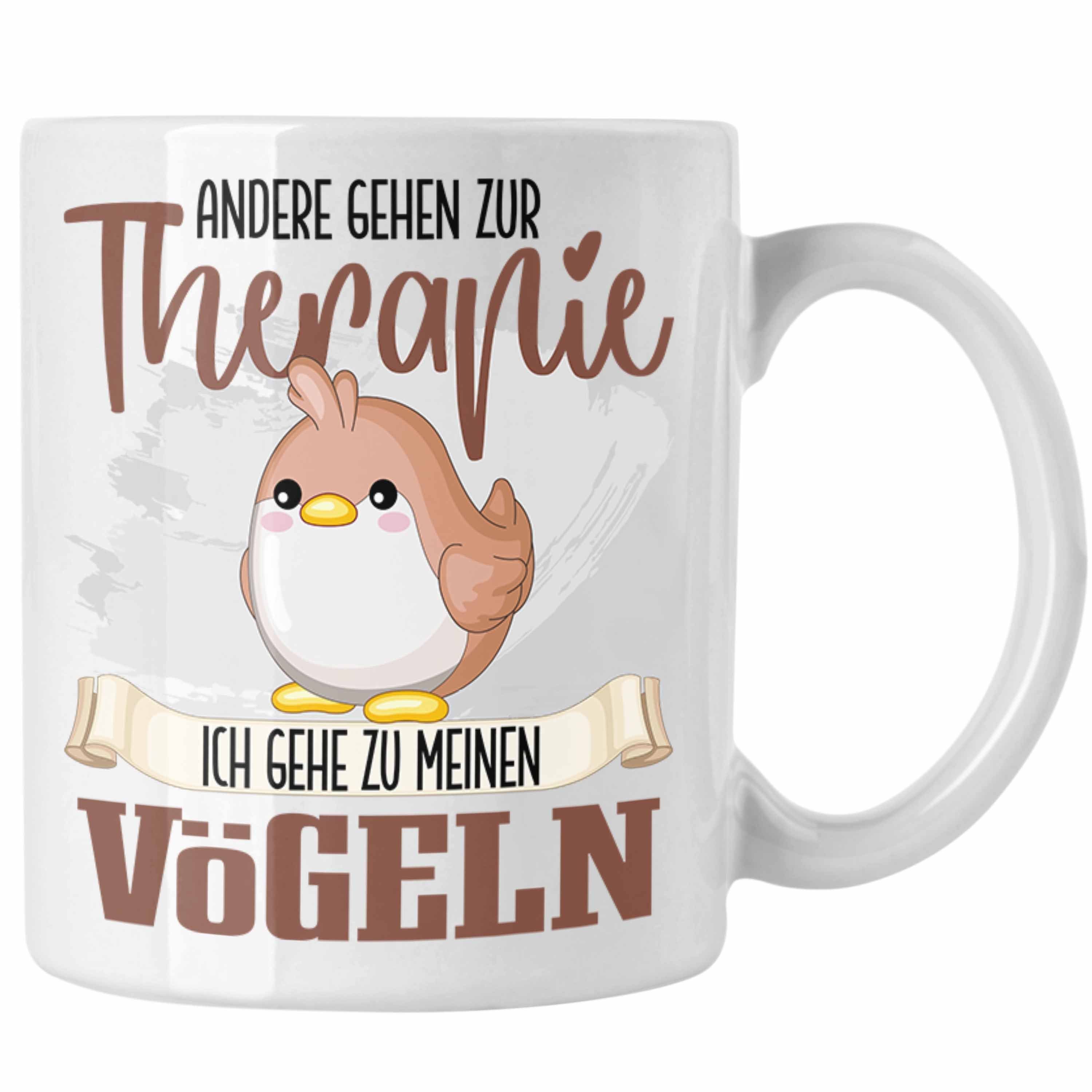 Trendation Tasse Vogel Weiss Vogel Lustiger Züchter Geschenkidee Spruch Liebha Besitzer Tasse
