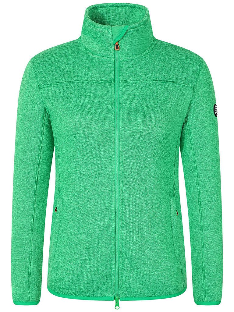 Blue Wave Fleecejacke Nissa Damen Jacke Nissa in Strickoptik mit Stehkragen und Reißverschluss