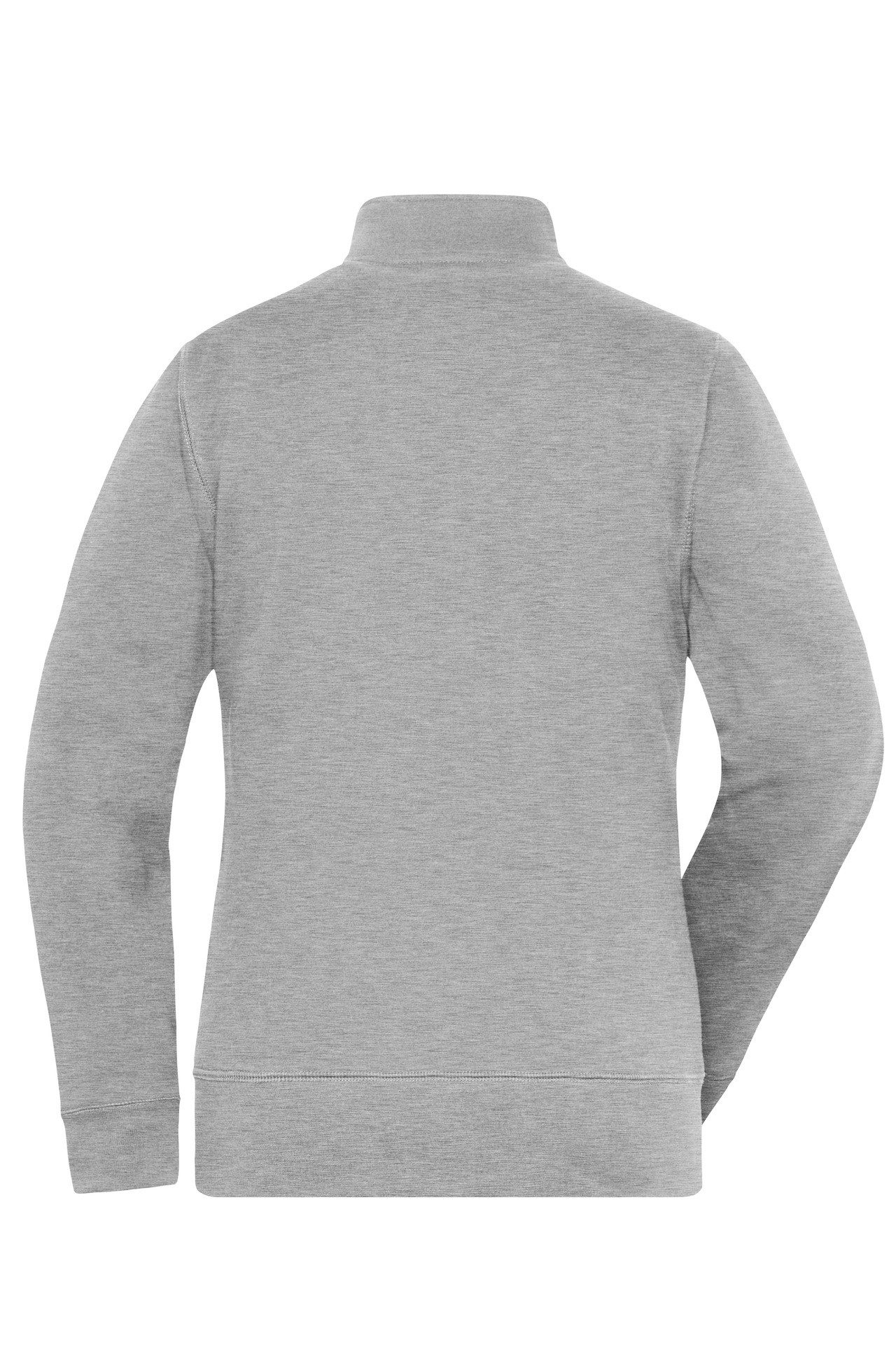James & Nicholson Sweatjacke Leicht taillierte Damen Doppeljacke im Materialmix JN1809 Innen warmer Fleece, außen angenehmer Baumwoll-Jersey – Bild 2 von 4