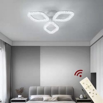 Euroton LED Deckenleuchte LED Deckenlampe XL DL Fernbedienung Lichtfarbe/Helligkeit einstellbar, LED fest integriert, mit Fernbedienung kaltweiß-neutalweiß -warmweiß, 7000k-3000k stufenlos einstellbar, mit Fernbedienung steuerbar