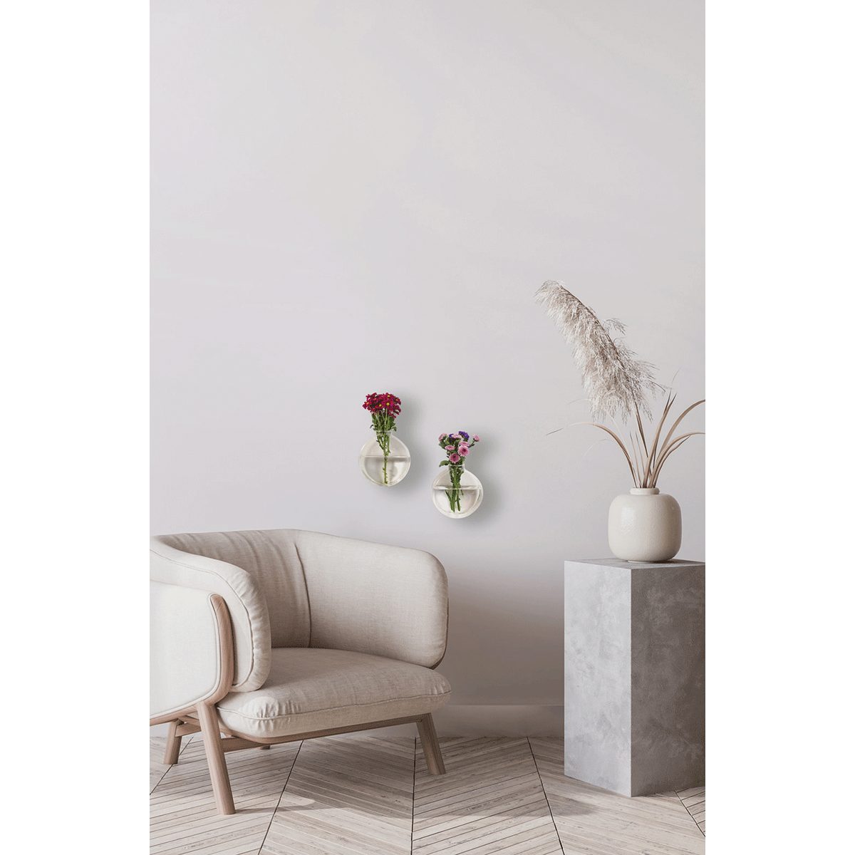 Winkee Bodenvase Winkee - Dahlia Wandvasen für Pflanzen 2er Set, Blumentopf günstig online kaufen