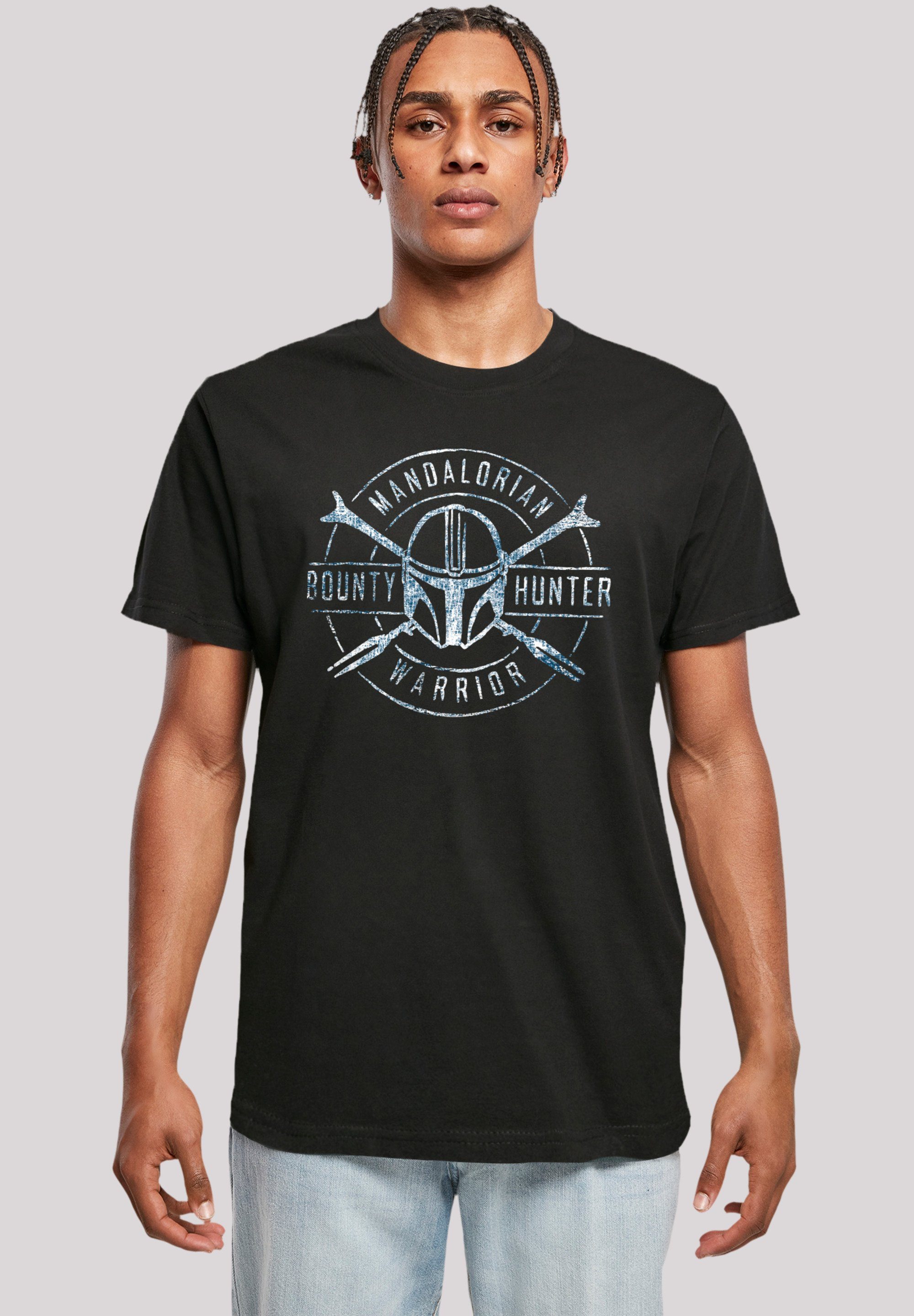 F4NT4STIC T-Shirt Star Wars The Mandalorian Bounty Hunter Premium Qualität,  Rippbündchen am Hals und Doppelnähte am Saum