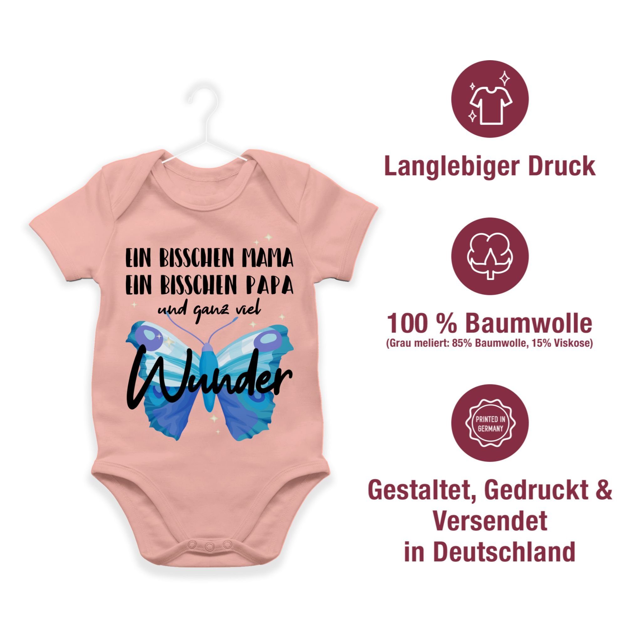 Wunder Shirtbody Ganz viel 3 Mädchen Shirtracer Junge Baby Babyrosa & Strampler