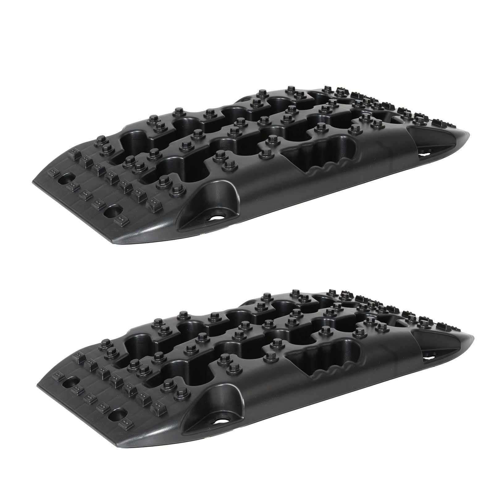 TRUTZHOLM Auffahrrampe 2 x Anfahrhilfe 58 x 30 x 7 cm 5 t Tragkraft Traktionshilfe stapelbar (2-St., 2er Set), Hohe Tragkraft, Rutschfeste Oberfläche