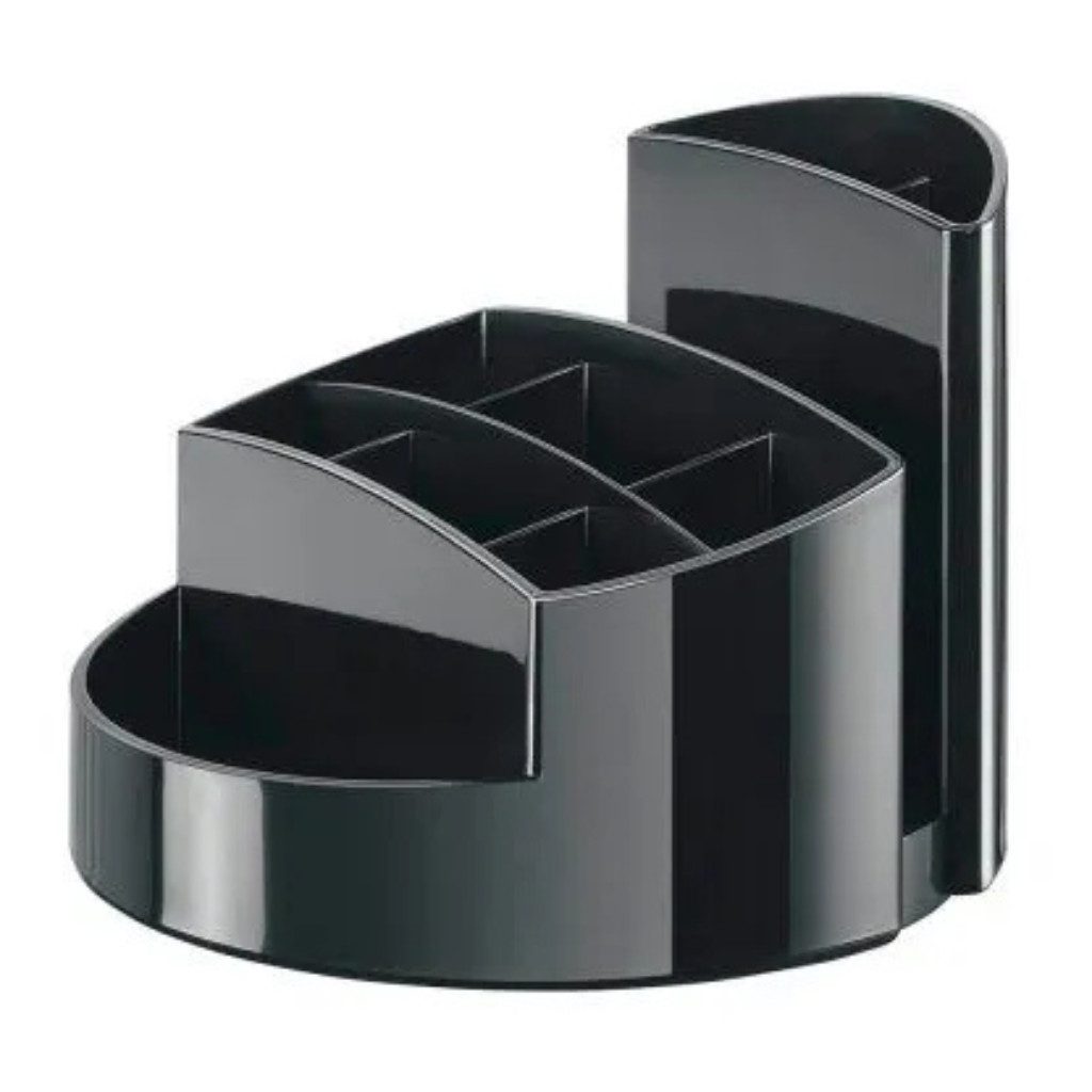 HAN Organizer HAN Stiftehalter RONDO schwarz 9 Fächer (Packung, 1 St., schwarz), ideal für einen aufgeräumten Arbeitsplatz