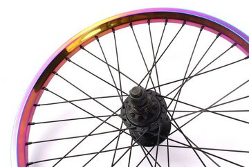 KHEbikes Fahrrad-Laufrad KHE MVP Laufrad 20 Zoll Oil Slick hinten 14mm S/B, BMX