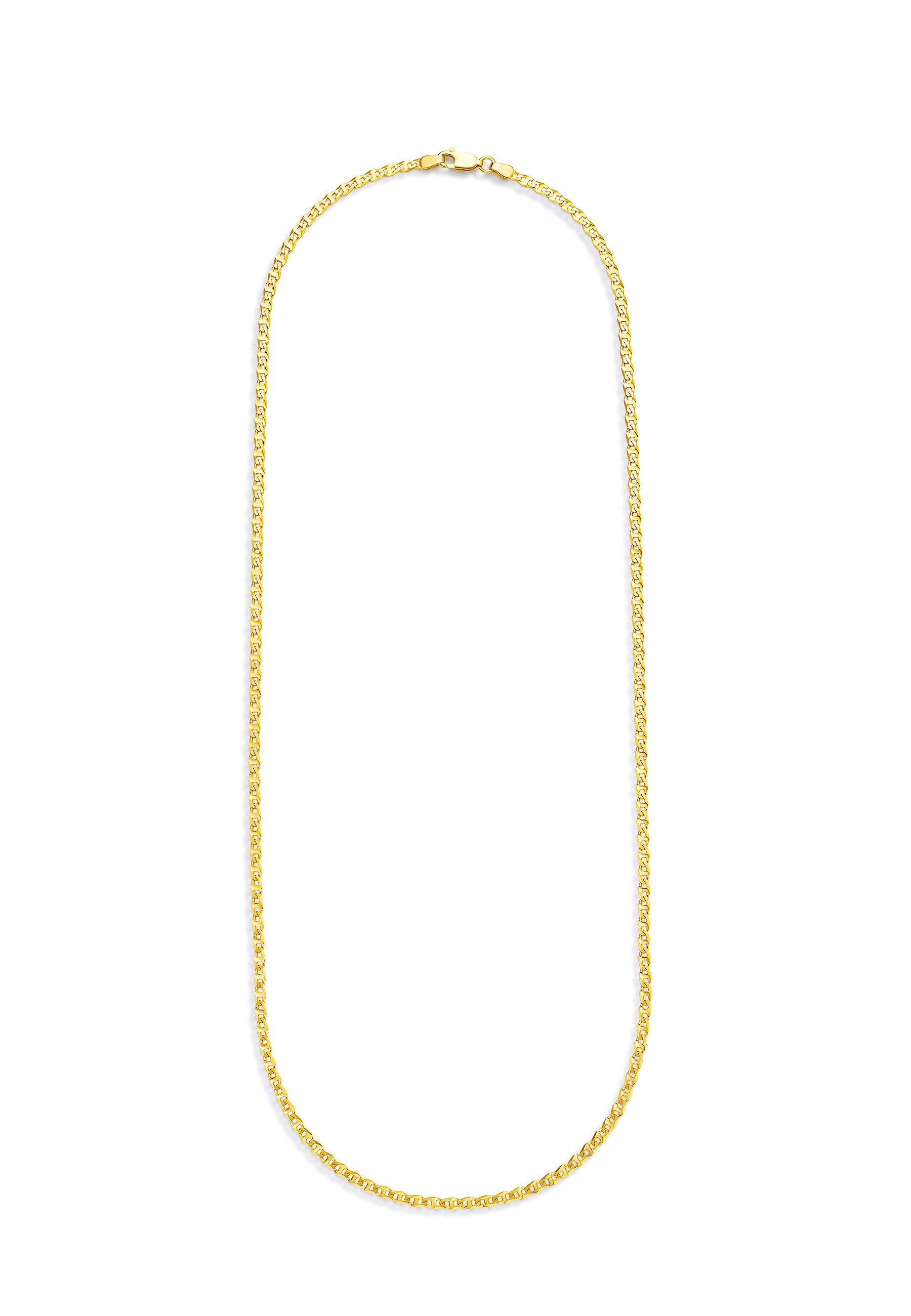 ENGELSINN Gliederkette Goldkette 14 Karat Gold Traversino Stil 585 Echtgold, 45cm-55cm