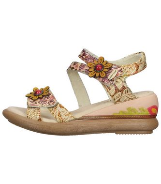 LAURA VITA Sandalen Leder/Textil Keilsandalette