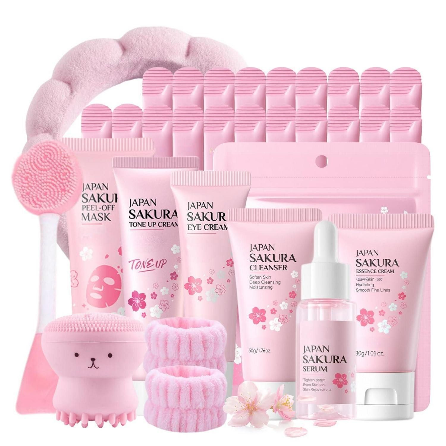 LuxusKollektion Pflege-Geschenkset Sakura Skincare Set 11 Teile