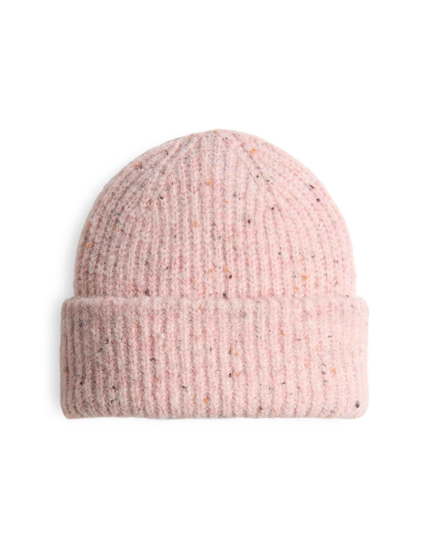 OPUS Strickmütze ADERI aus Effektgarn one size, natürlicher Griff, Melangé-Effekt