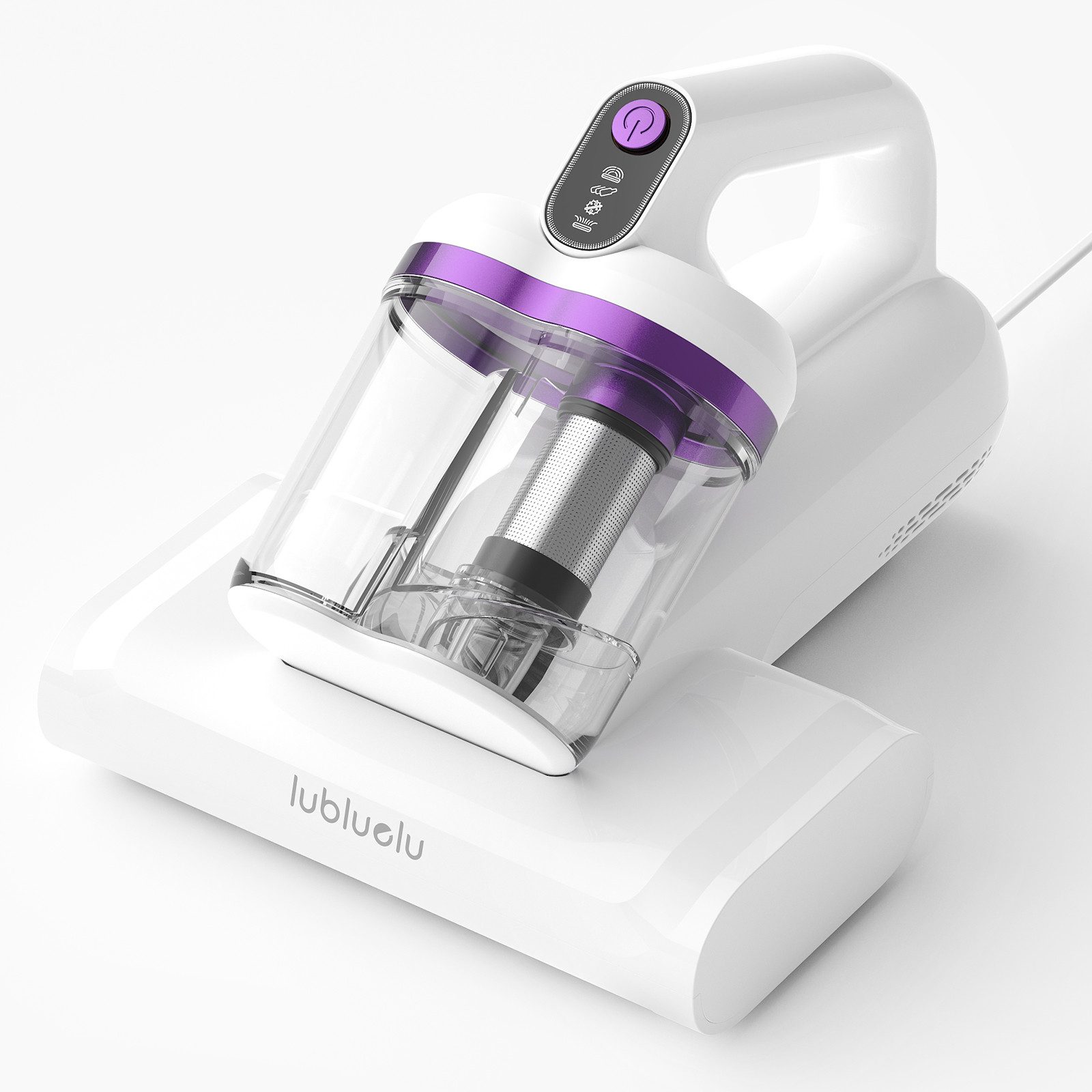 lubluelu Matratzenreinigungsgerät Milbenstaubsauger mit UV-C-Licht Milben-Handstaubsauger, 350 W, beutellos, 15KPA,Ultraschall,55°C Heißluft,doppelter Zyklon