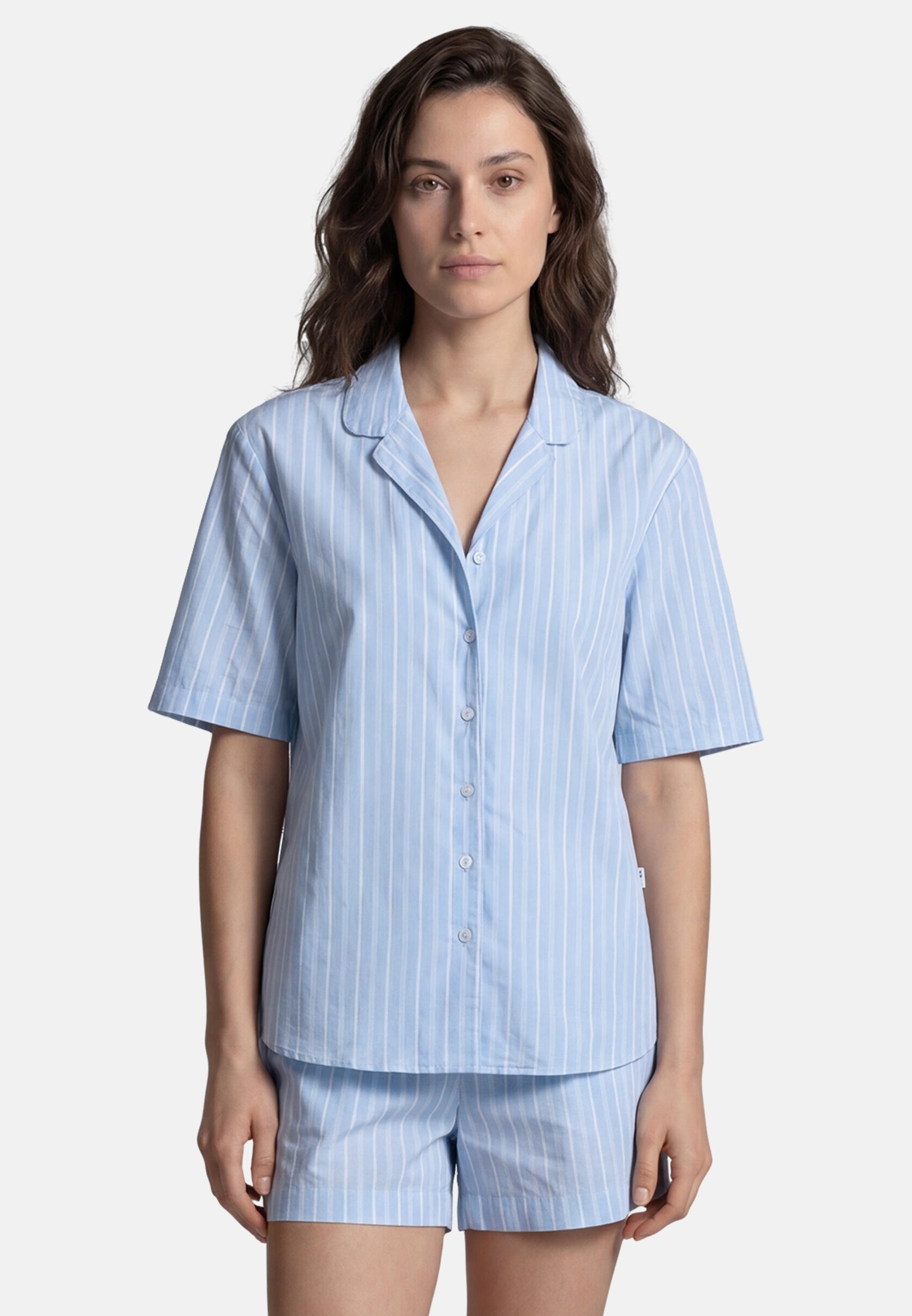 seidensticker Pyjama Classic Web Pyjama - Baumwolle - Atmungsaktiv