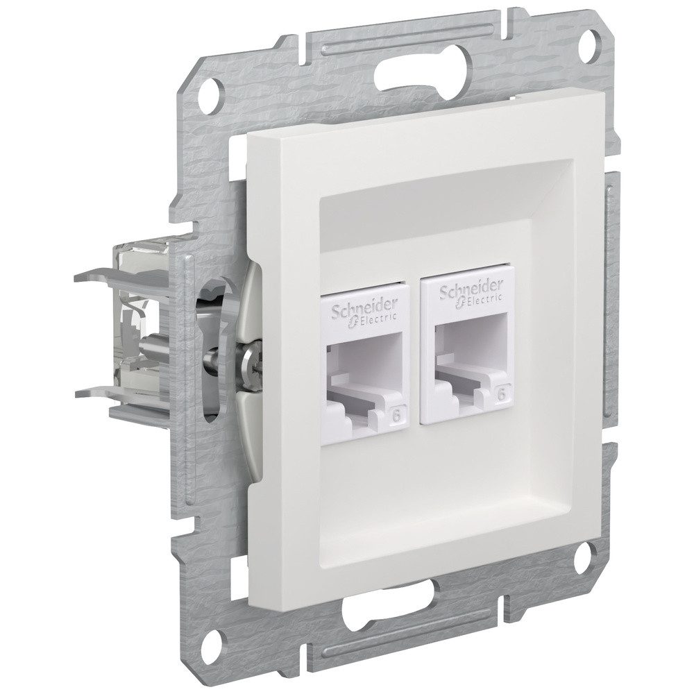 Thumbnail - SCHNEIDER Schalter Schneider Electric RJ45-Datendose Asfora Weiß (RAL 9003) EPH4870121D