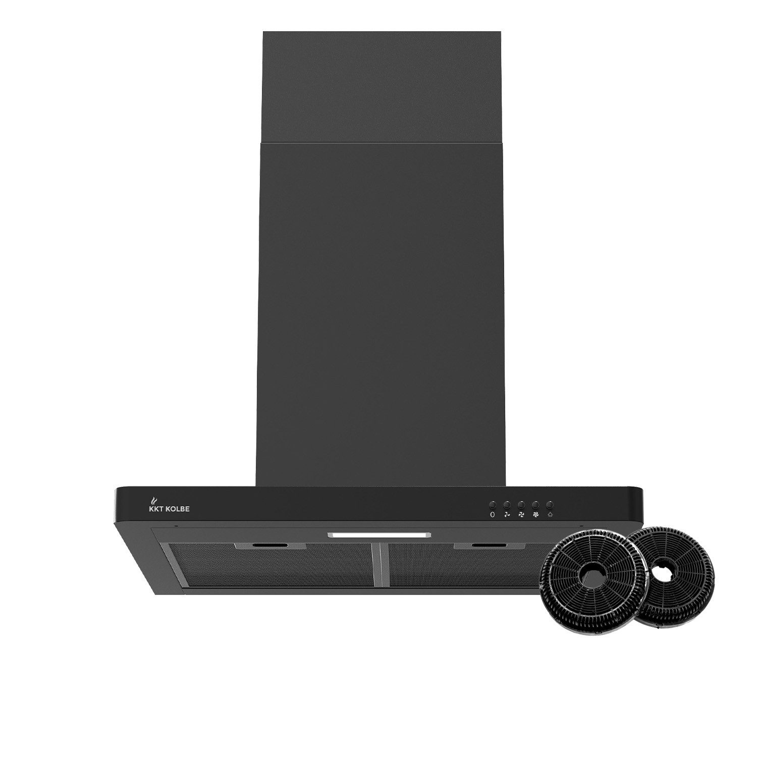 KKT KOLBE Wandhaube Dunstabzugshaube 60cm DELTA350S Dunstabzugshaube 60cm DELTA350S, 60cm / Schwarz / Wandhaube / Abzugshaube / Druckknopf / 3 Stufen / LED