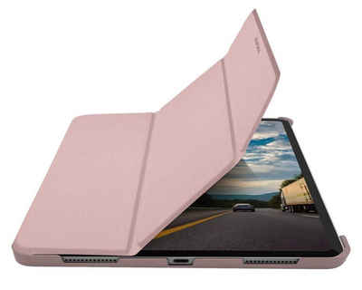 Macally Tablet-Hülle Schutz-Hülle Ständer Smart Tasche Cover Etui, für Apple iPad Pro 11" 2020 und 2021, Befestigung für Apple Pencil