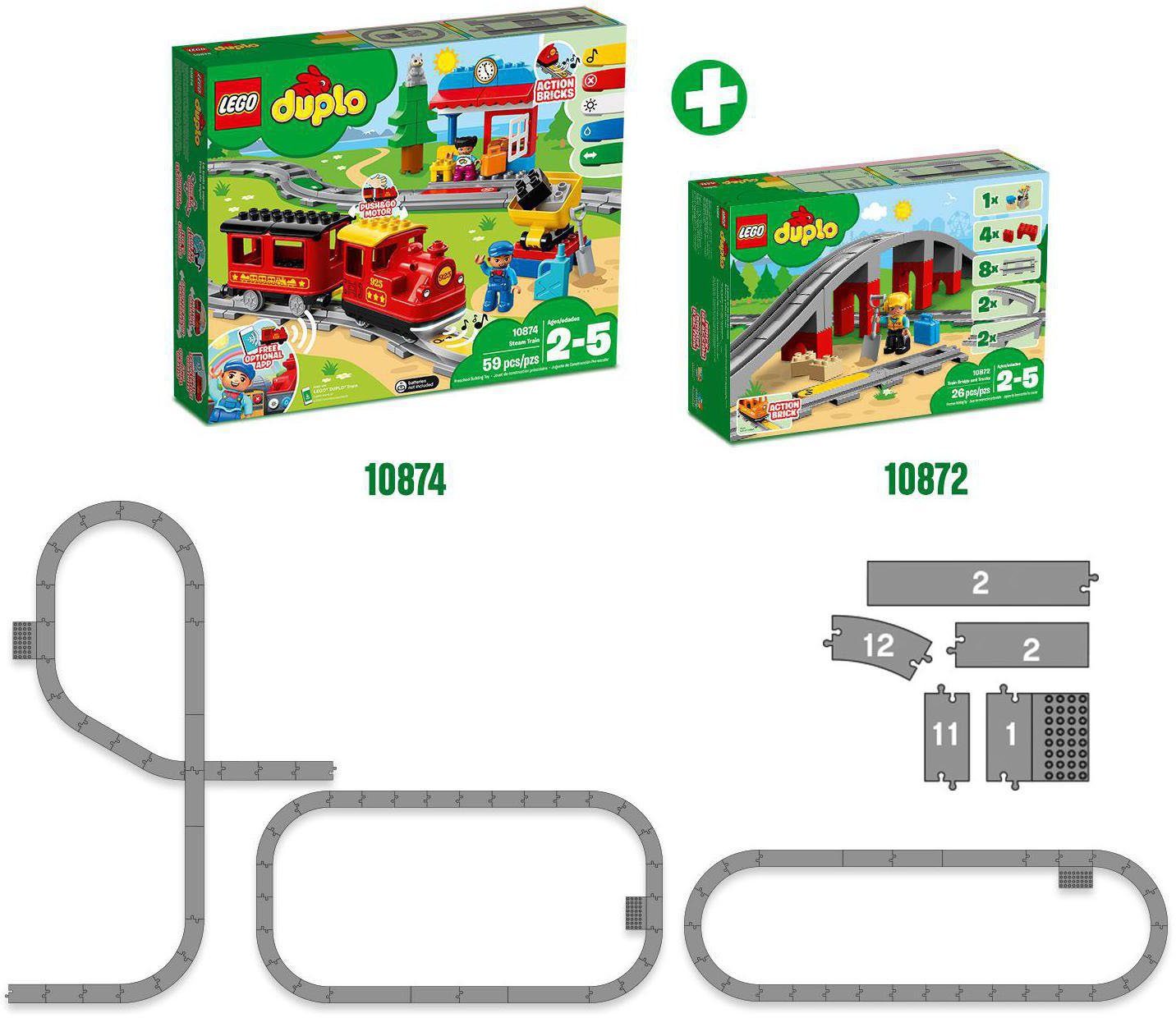 Town, DUPLO® Konstruktionsspielsteine (26 Made St), und (10872), in LEGO® Schienen Eisenbahnbrücke Europe LEGO®
