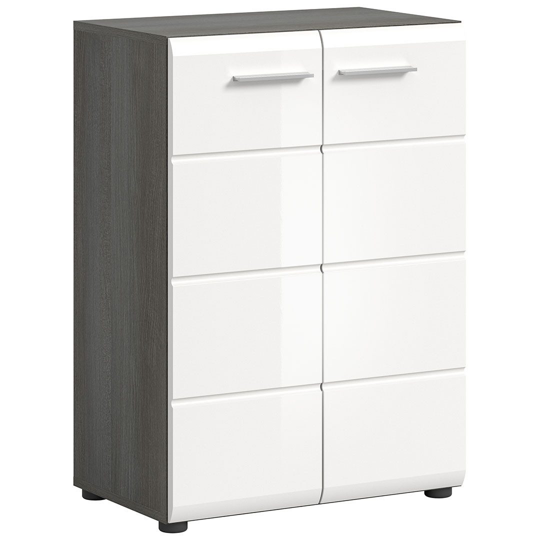 xonox.home Sideboard Salsa Sideboard 2 Türen weiß Hochglanz.