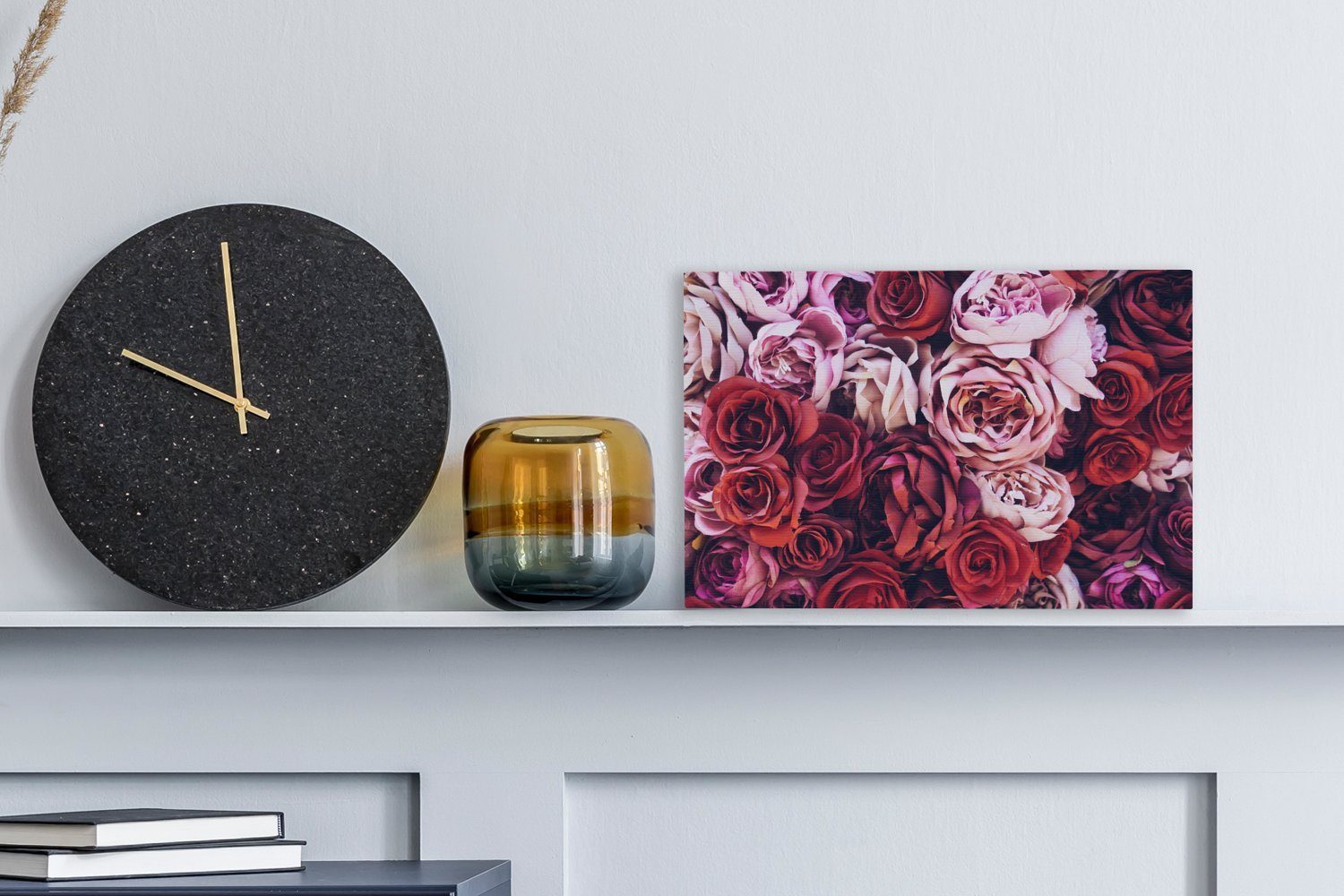 OneMillionCanvasses® Leinwandbild Rosen - Rot - günstig online kaufen