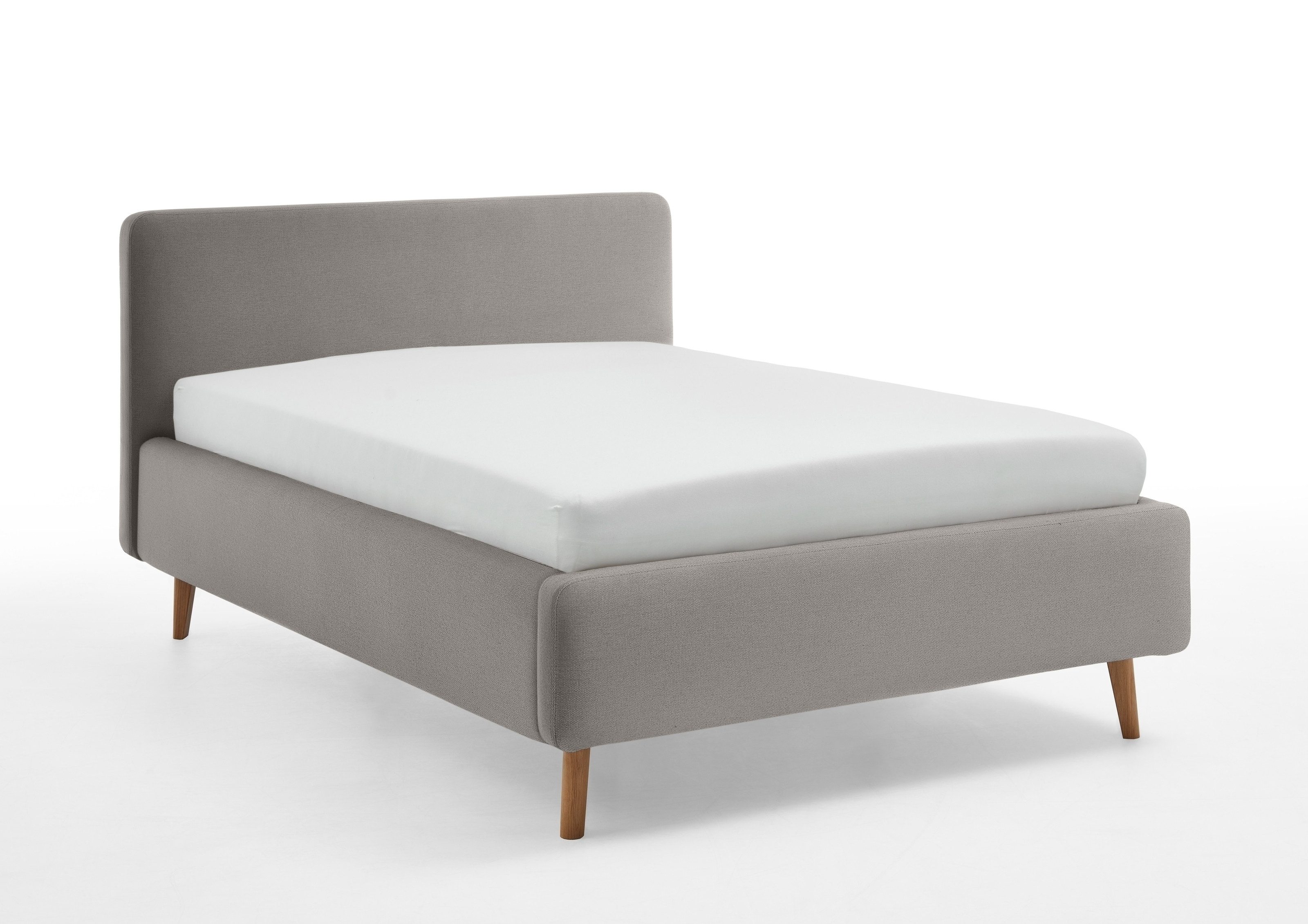 freiraum Polsterbett Mattis, Liegefläche 140x200 cm, Nordic Ash, Stellmaß: 161x105x218cm (BxHxT)