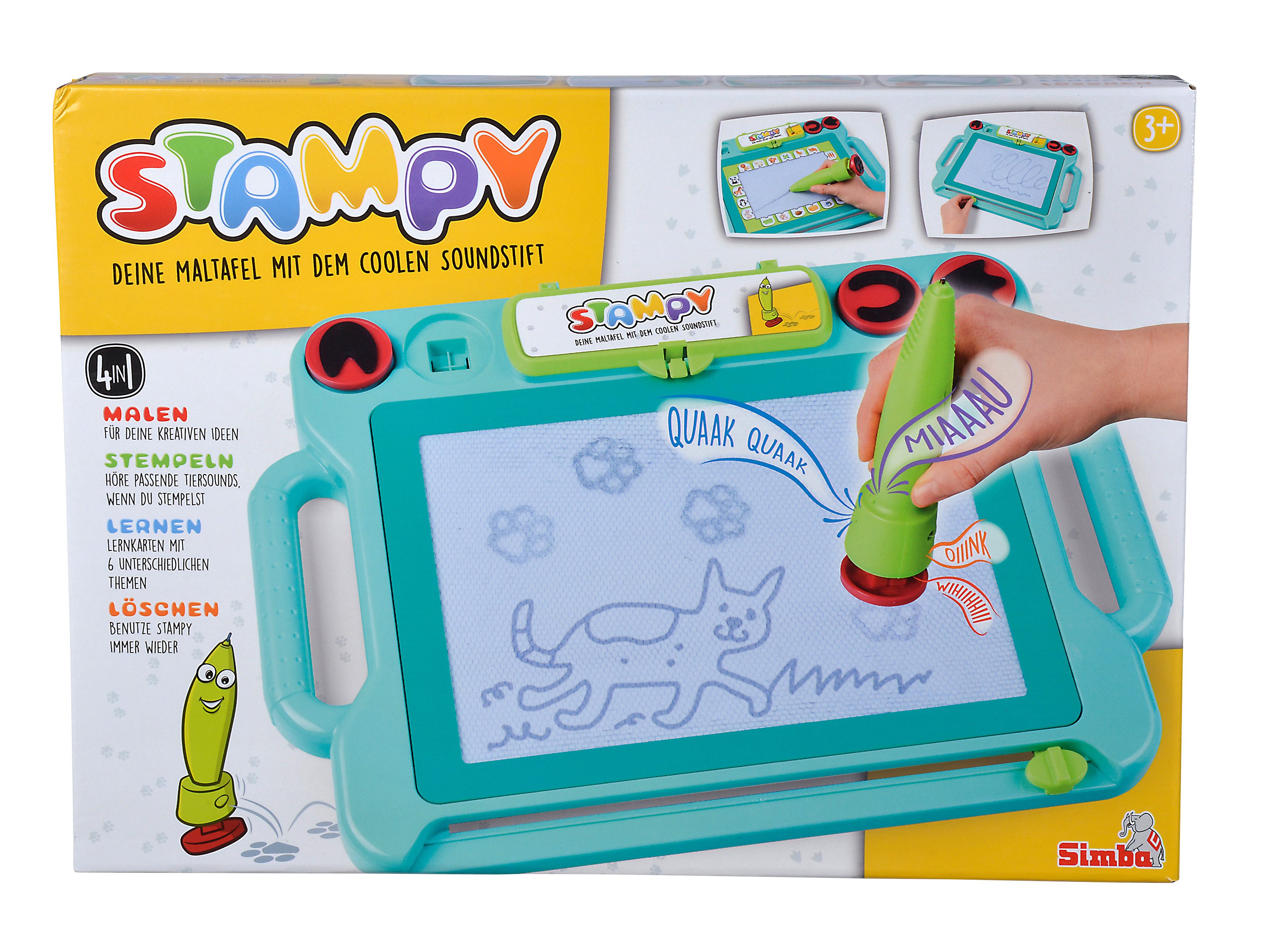 Simba Dickie Tafel Maltafel Stampy mit Soundstift