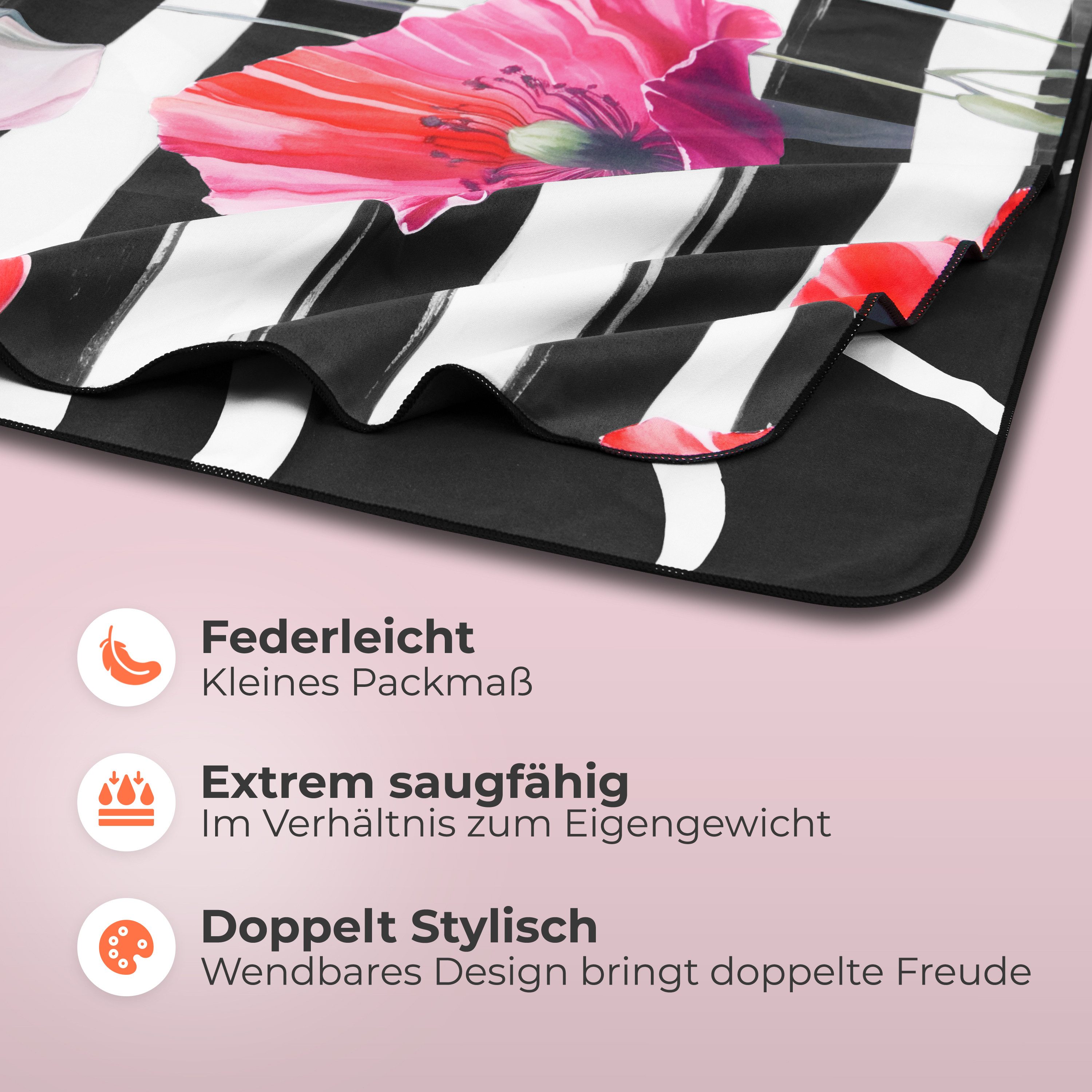 NirvanaShape Strandtuch Reise Handtuch Strandtuch XXL - Strandhandtuch, Mikrofaser Badetuch – Bild 3 von 5