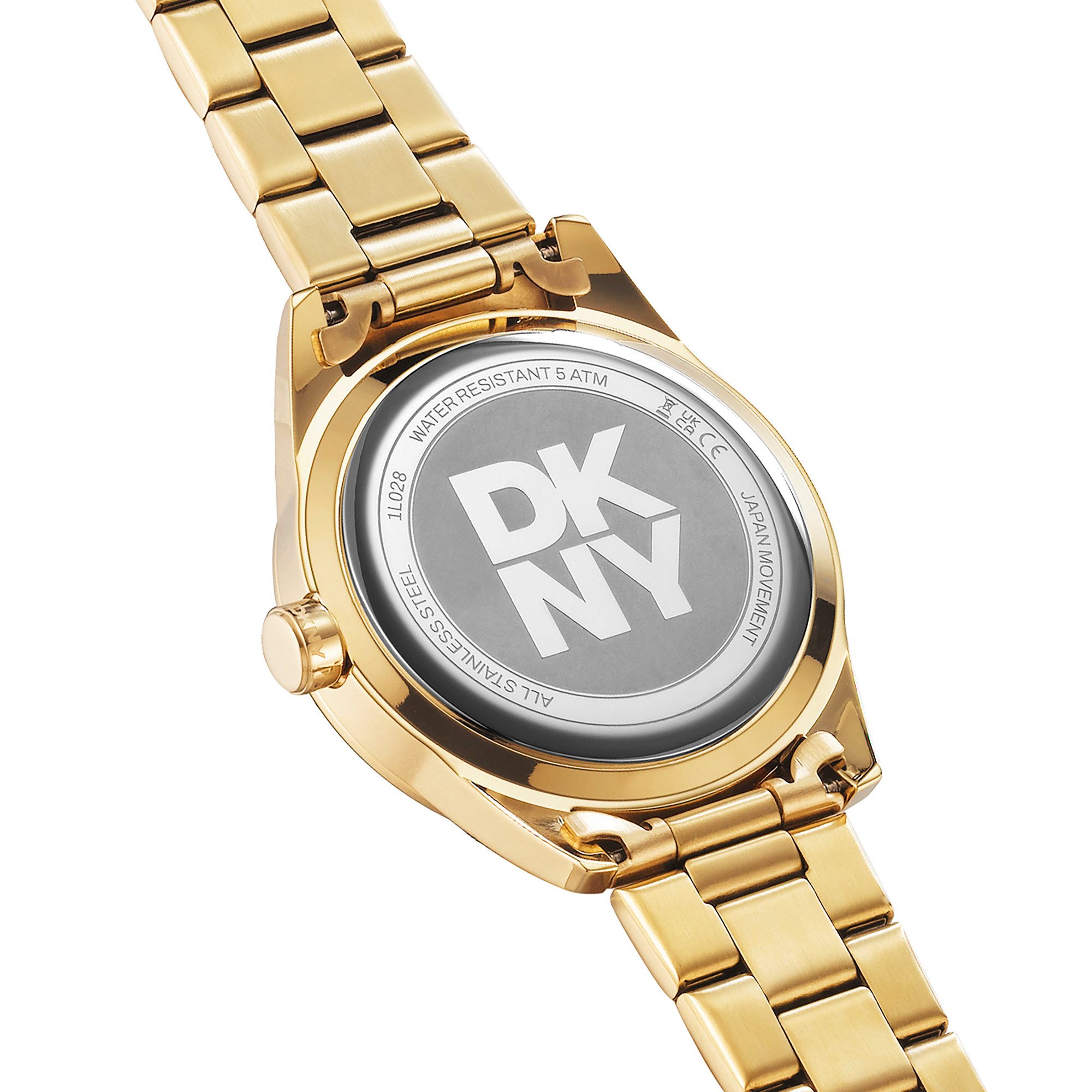 DKNY Quarzuhr Nolita Sport DK1L028M0055, Armbanduhr, Damenuhr, Edelstahlarmband, analog, Tag