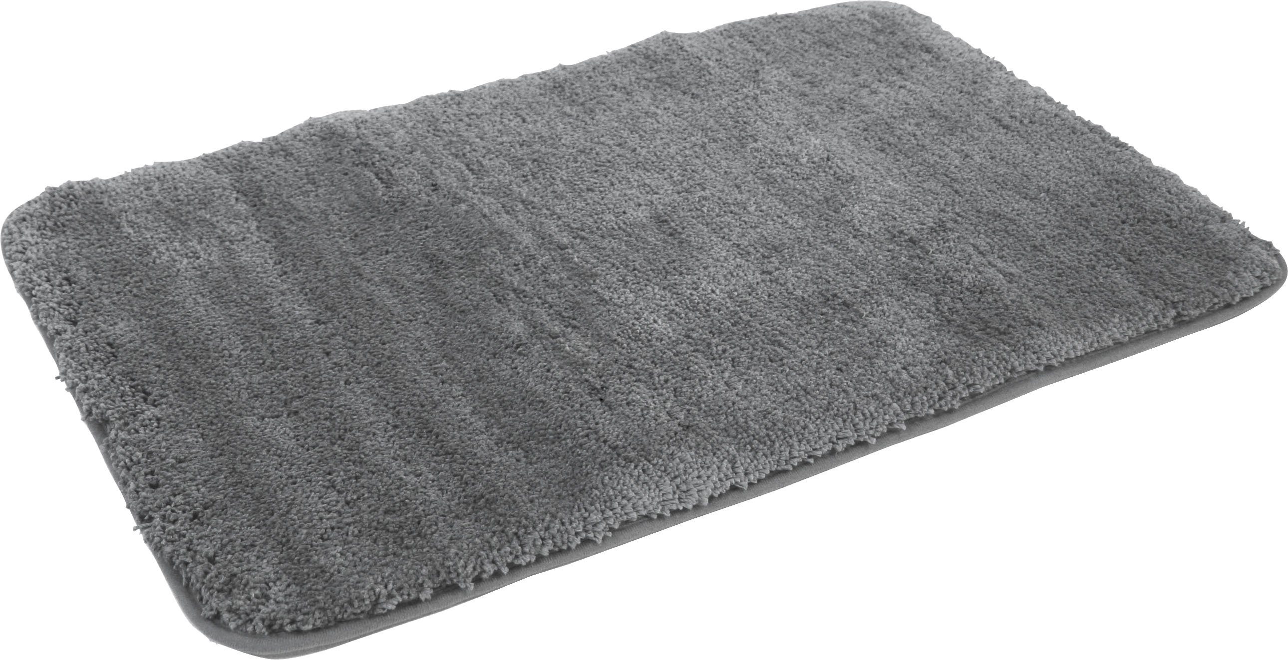 KiNZLER Badematte Chaozhou, Höhe 20 mm, rutschhemmend beschichtet, fußbodenheizungsgeeignet, Polyester, rechteckig, Badteppich, Uni Farben, weich, als rechteckig, rund & Set erhältlich