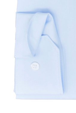 MARVELIS Businesshemd Businesshemd - Super Slim Fit - Langarm - Einfarbig - Hellblau