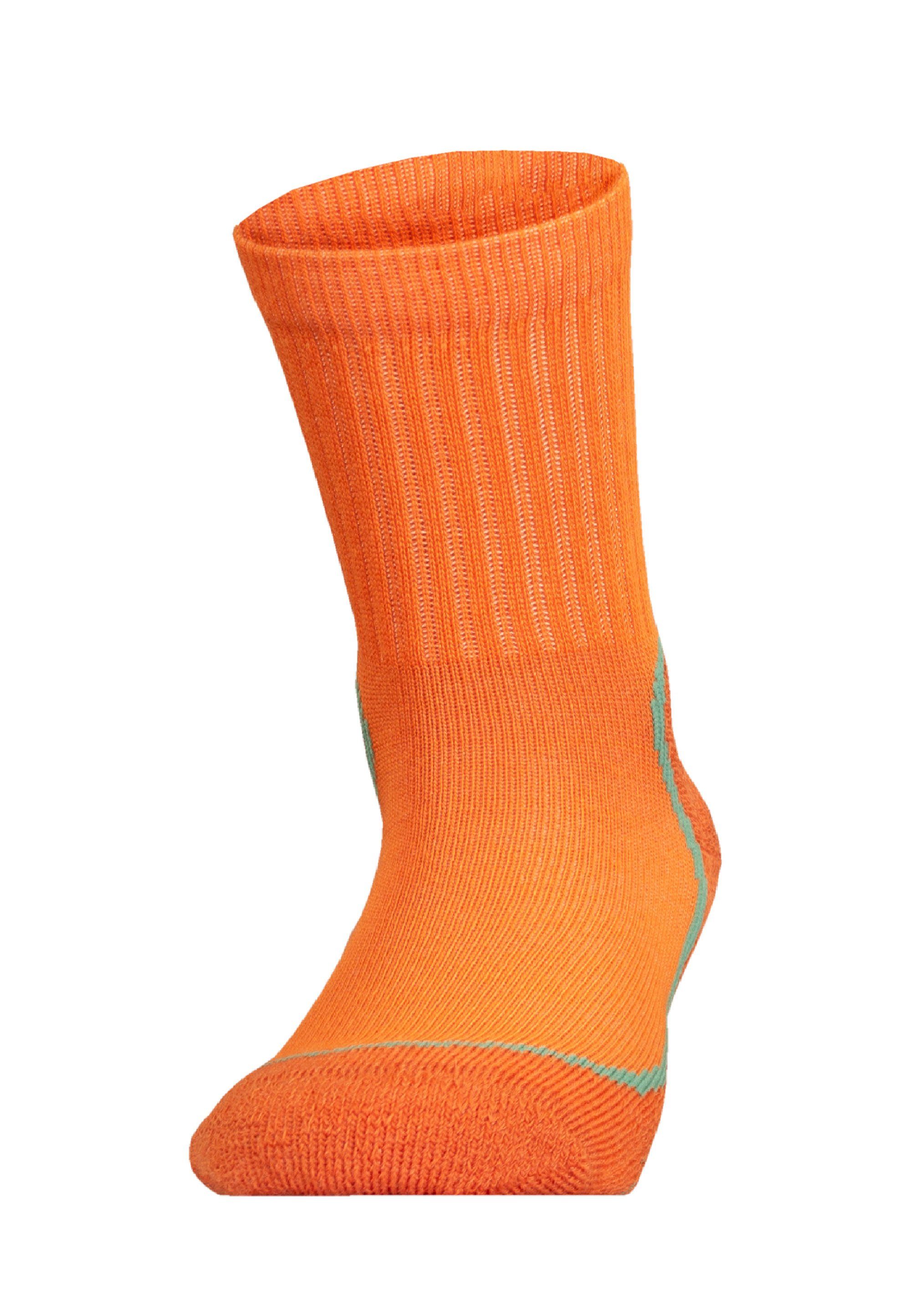 UphillSport Socken mit (1-Paar) orange JR KEVO Struktur und Coolmax mehrlagiger