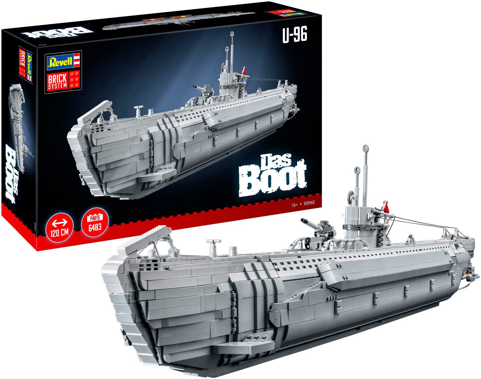 Revell® Modellbausatz Revell Brick System, U-Boot U-96 aus "Das Boot"