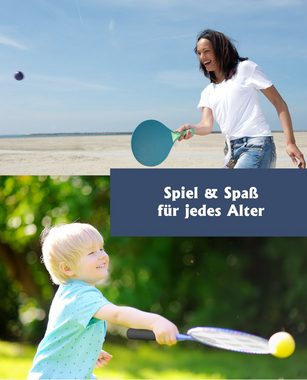 L.A. Sports Spielesammlung, Garten- und Strand-Spiele Garten Strandspiele Spiel-Set Badminton Boccia Beach-Ball Boing-Ball