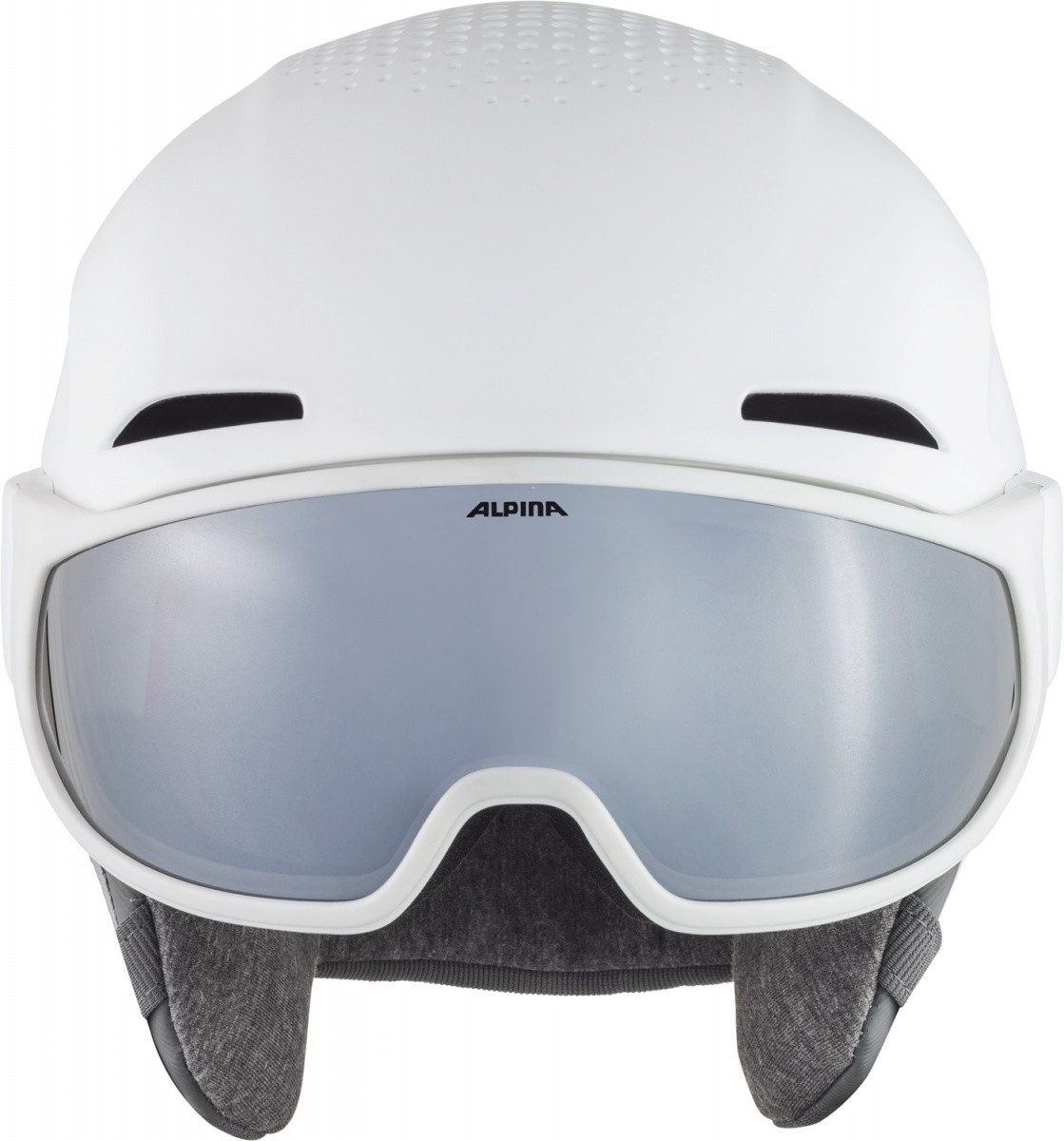 Alpina Sports Skihelm Alpina ALTO V Skihelm Snowboardhelm mit Visier white matt A9238
