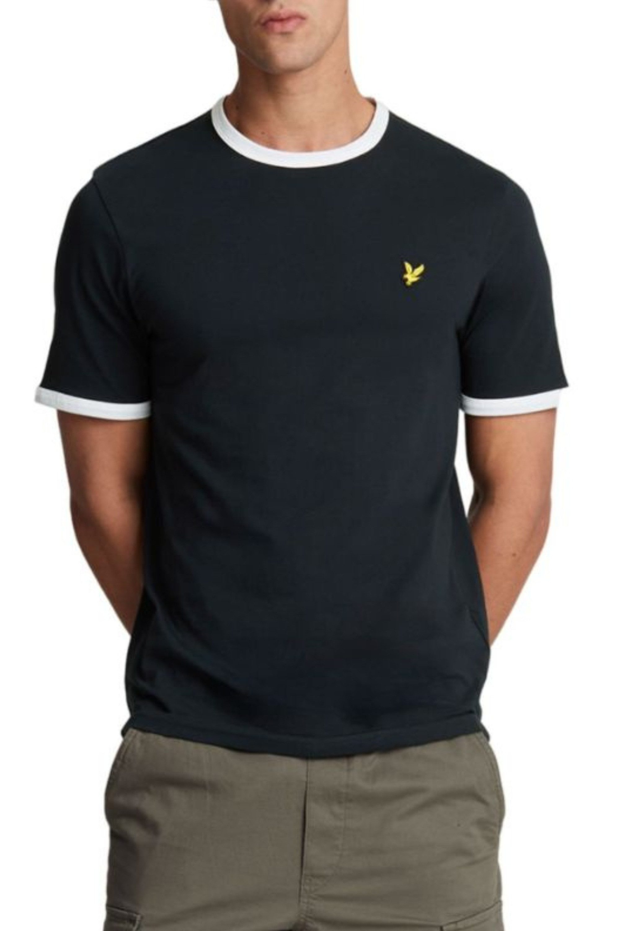 Lyle & Scott T-Shirt Herren, 100% Baumwolle, Mit Kontrastdetails