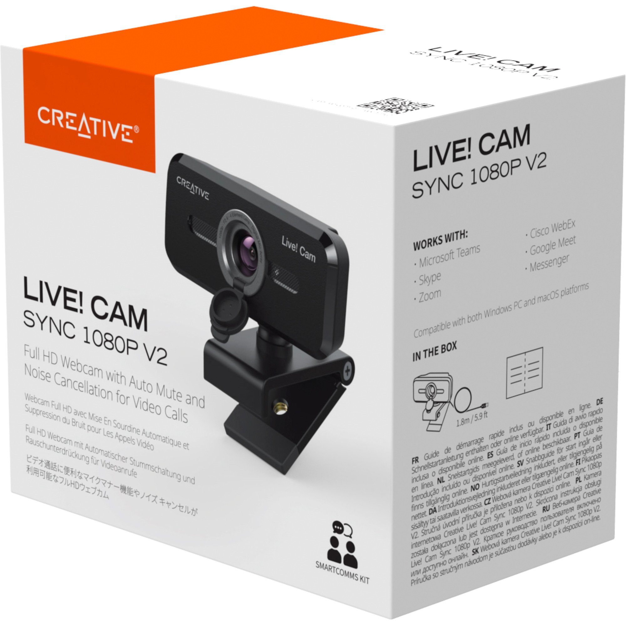 Creative Labs Creative Live! Cam Sync 1080p V2, Webcam Webcam