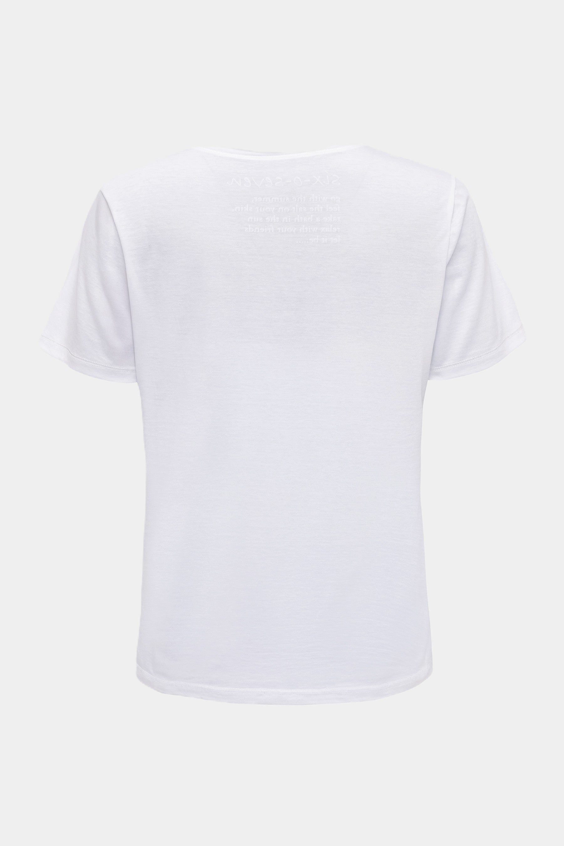 six-o-seven T-Shirt Six-o-Seven T-Shirt mit beigen Leopard-Print KITT günstig online kaufen