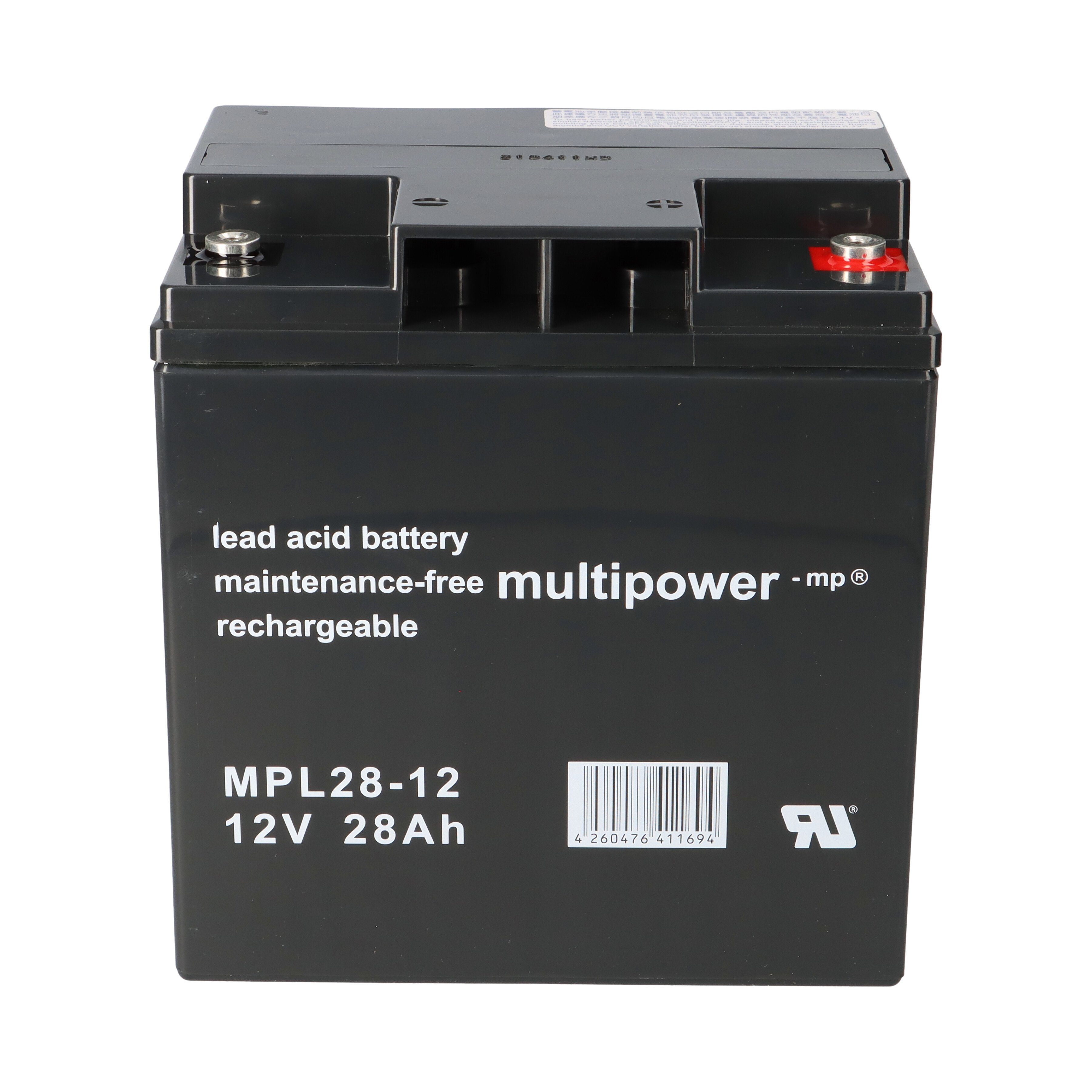 28Ah MPL28-12 Bleiakkus Multipower Blei-Akku Pb 12V Multipower