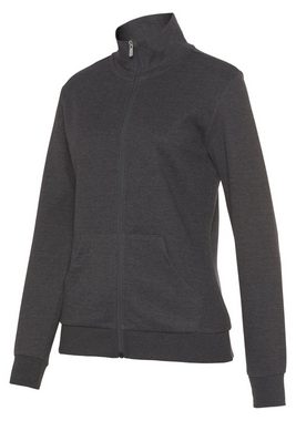 Bench. Loungewear Sweatjacke - Loungejacke mit glänzender Logostickerei am Stehkragen, Loungewear, Loungeanzug