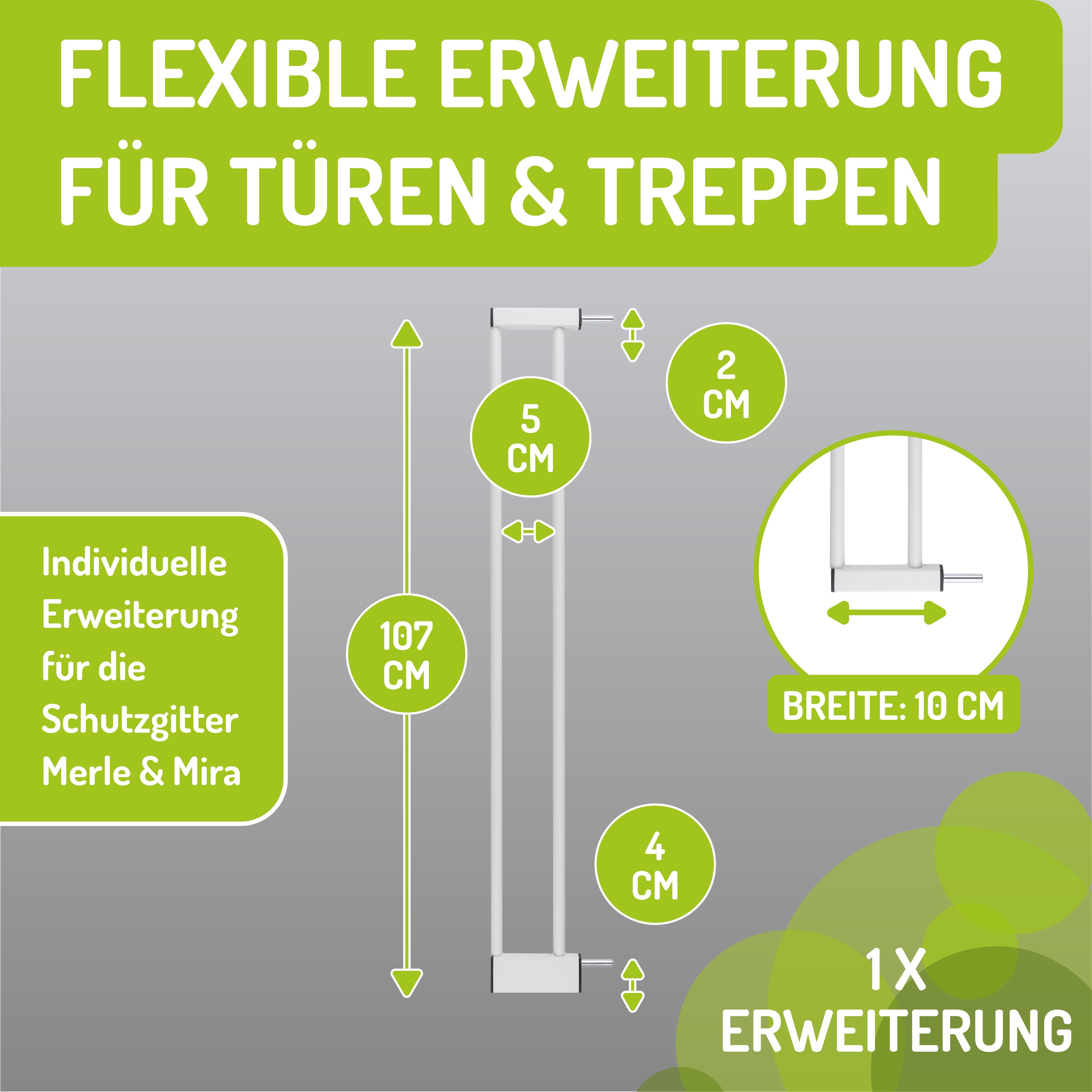 BOMI Verlängerung für Türschutzgitter Verbreiterung für Treppenschutzgitter günstig online kaufen