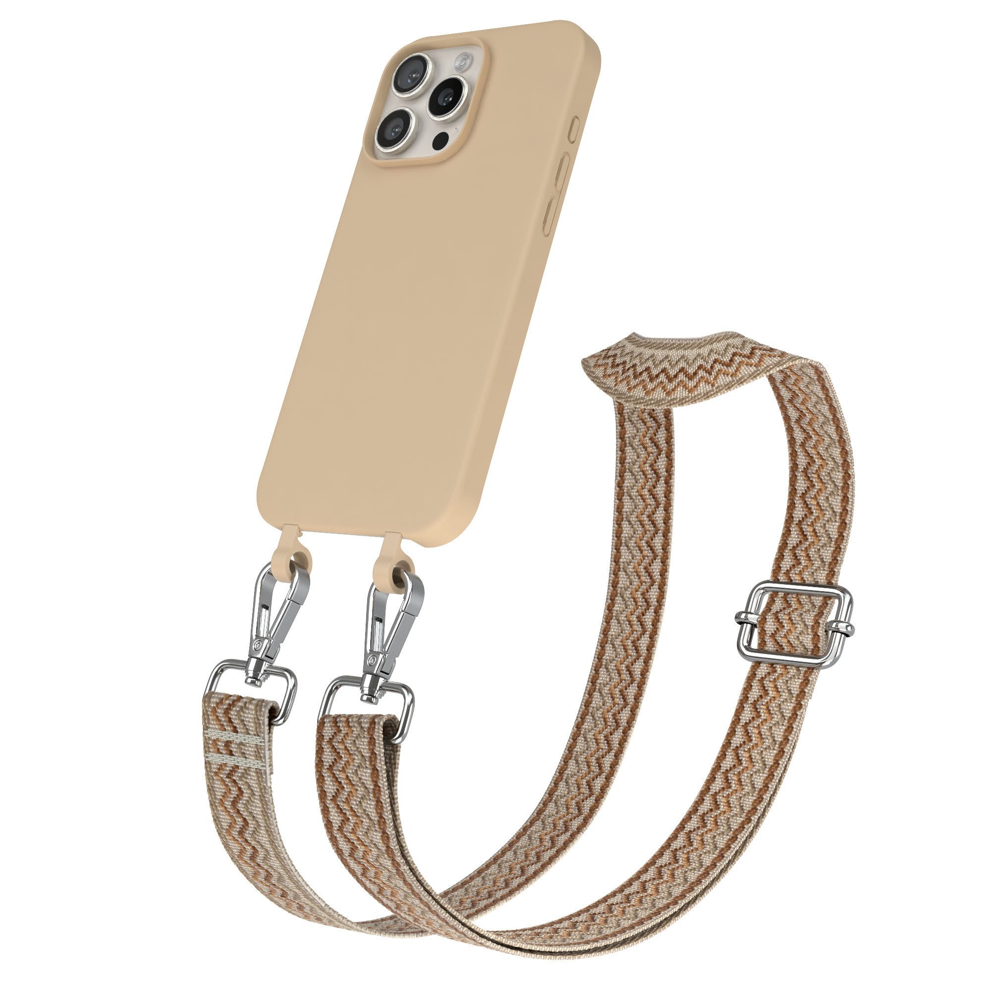 Handykette 2in1 TPU Hülle mit Band für iPhone 16 Pro Max
