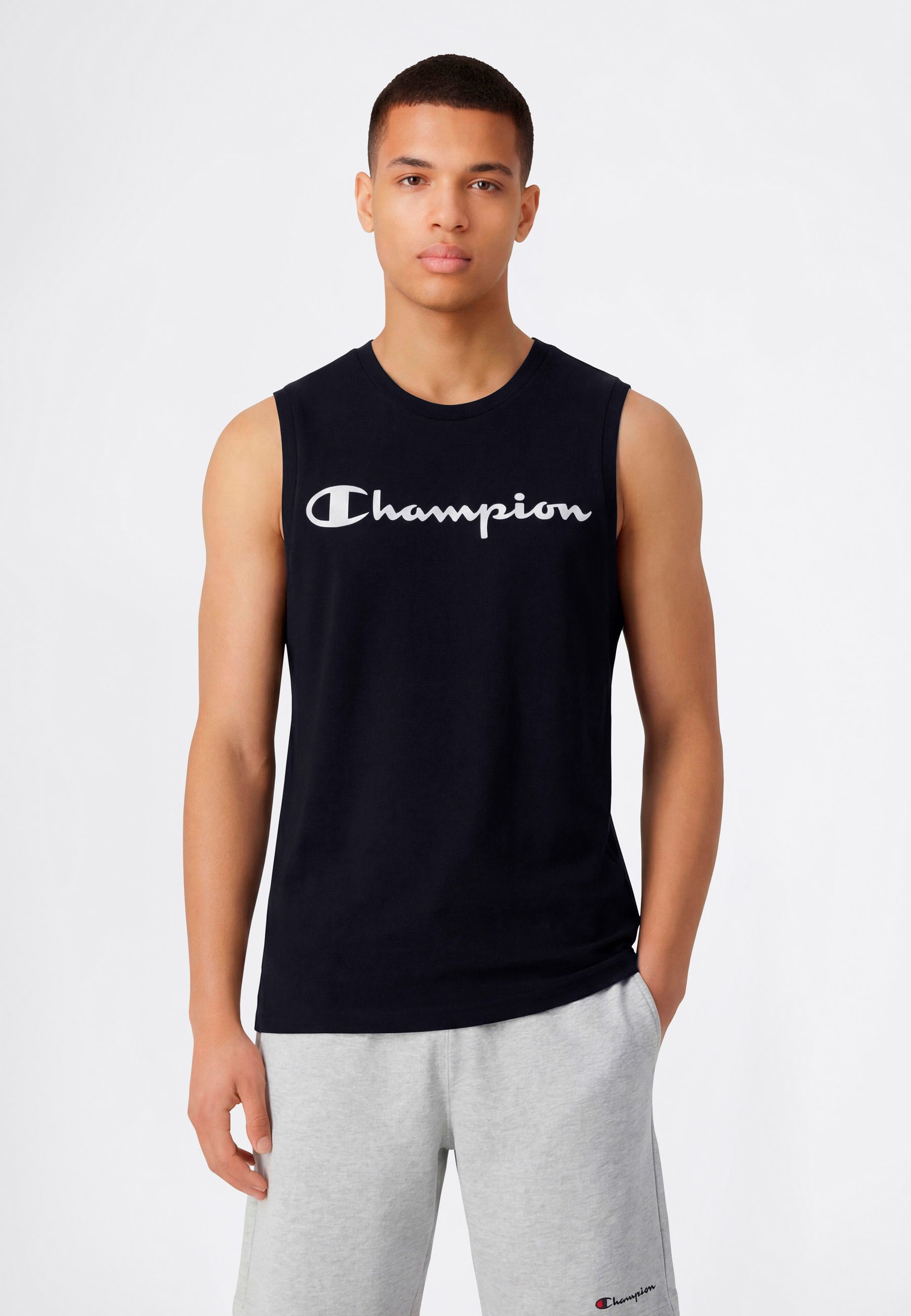 Champion Tanktop BASICS Sleeveless T-Shirt Large Logo sportliche Schnittfor günstig online kaufen