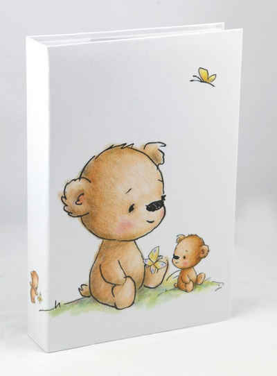 IDEAL TREND Fotoalbum Teddybär Fotoalbum für 300 Fotos in 10x15 cm Baby Kinder Foto Album Memoalbum