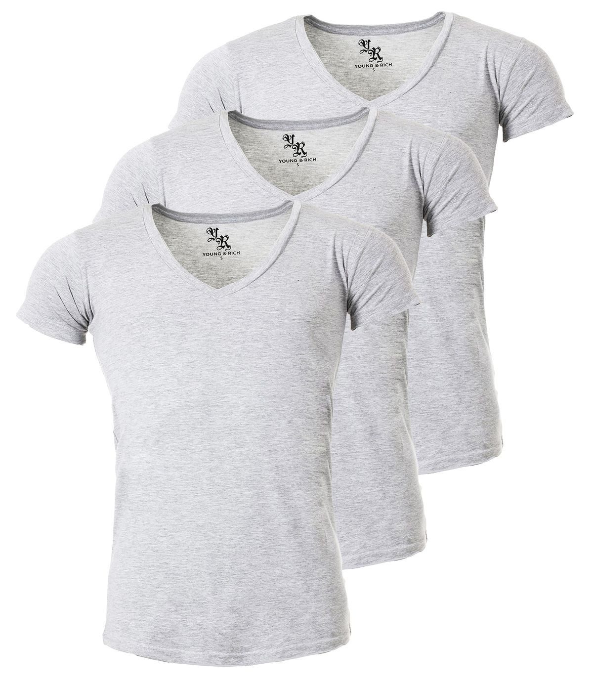 Young & Rich T-Shirt Herren Uni günstig online kaufen