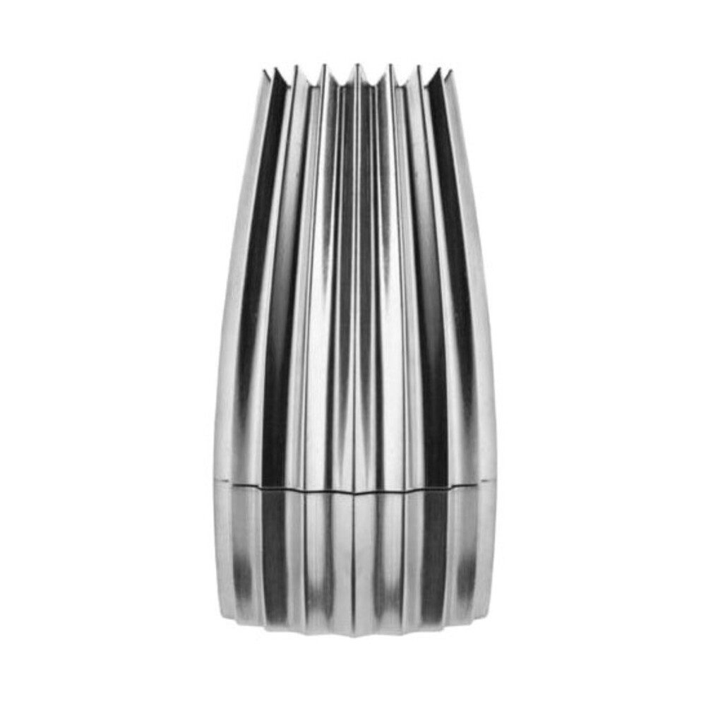 Alessi Salz-/Pfeffermühle Salz-/Pfeffer-/Gewürzmühle 14 cm Grind silber, (1 Stück), Salz-/Pfeffer-/Gewürzmühle, Ø7,5cm, Aluminiumguss, silber