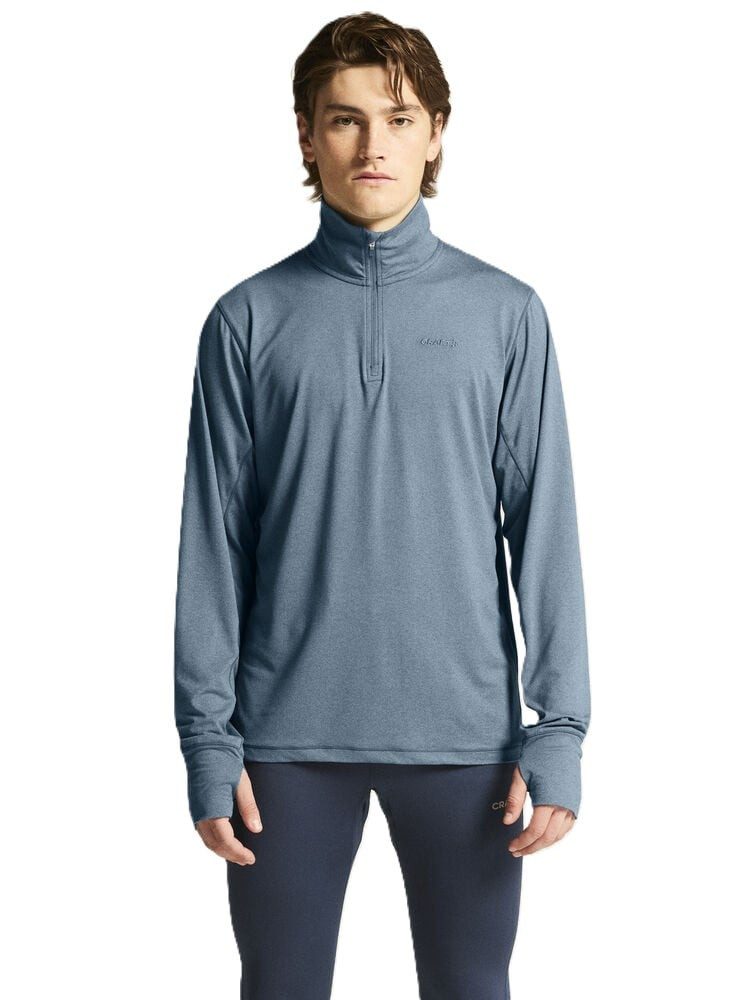 Craft Langarmshirt Flow Half-Zip (leicht, weiches Tragegefühl) blau Herren