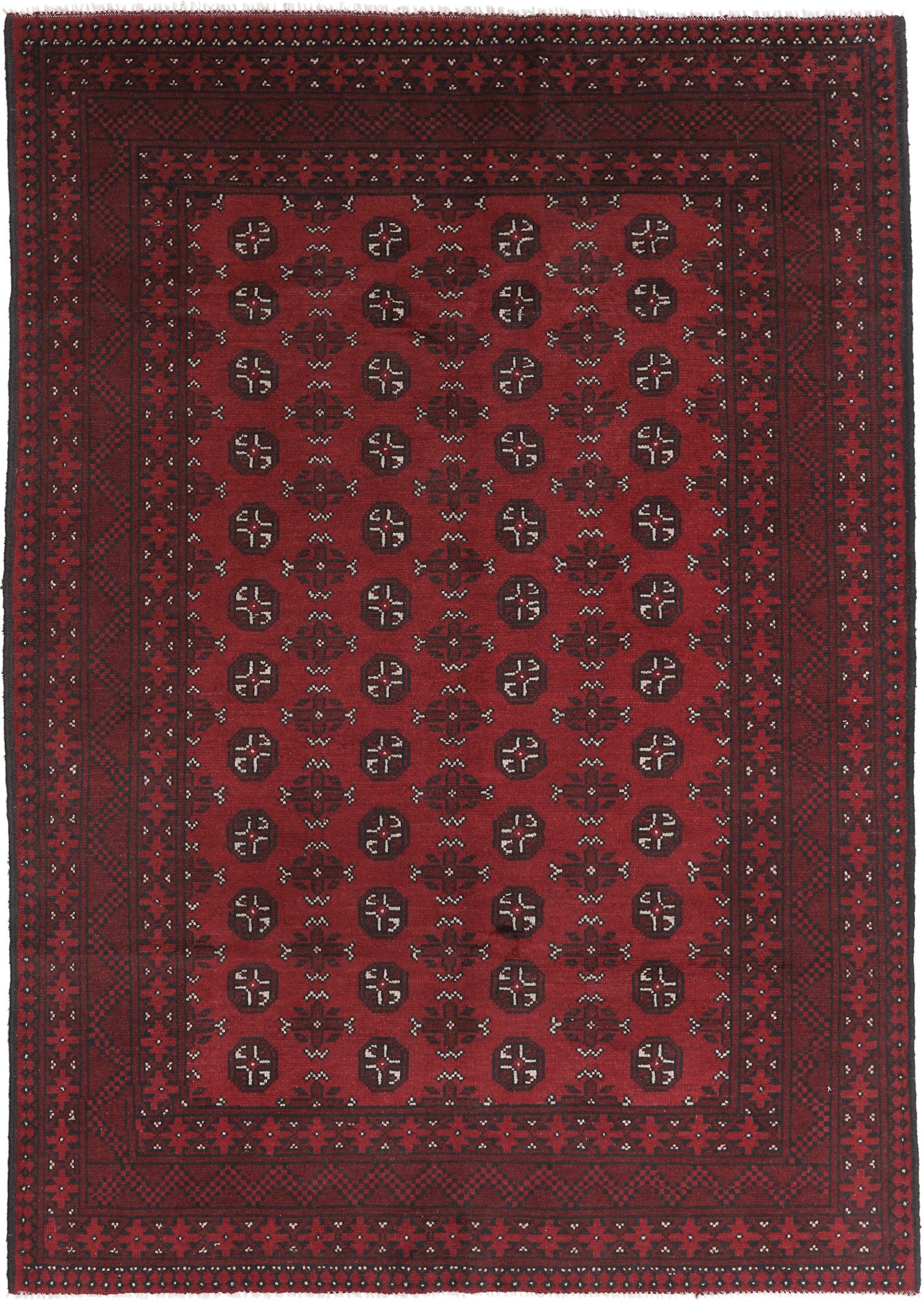 Carpet Avenue Teppich Afghan Aktscha 240x159, Rechteck, Höhe: 8 mm