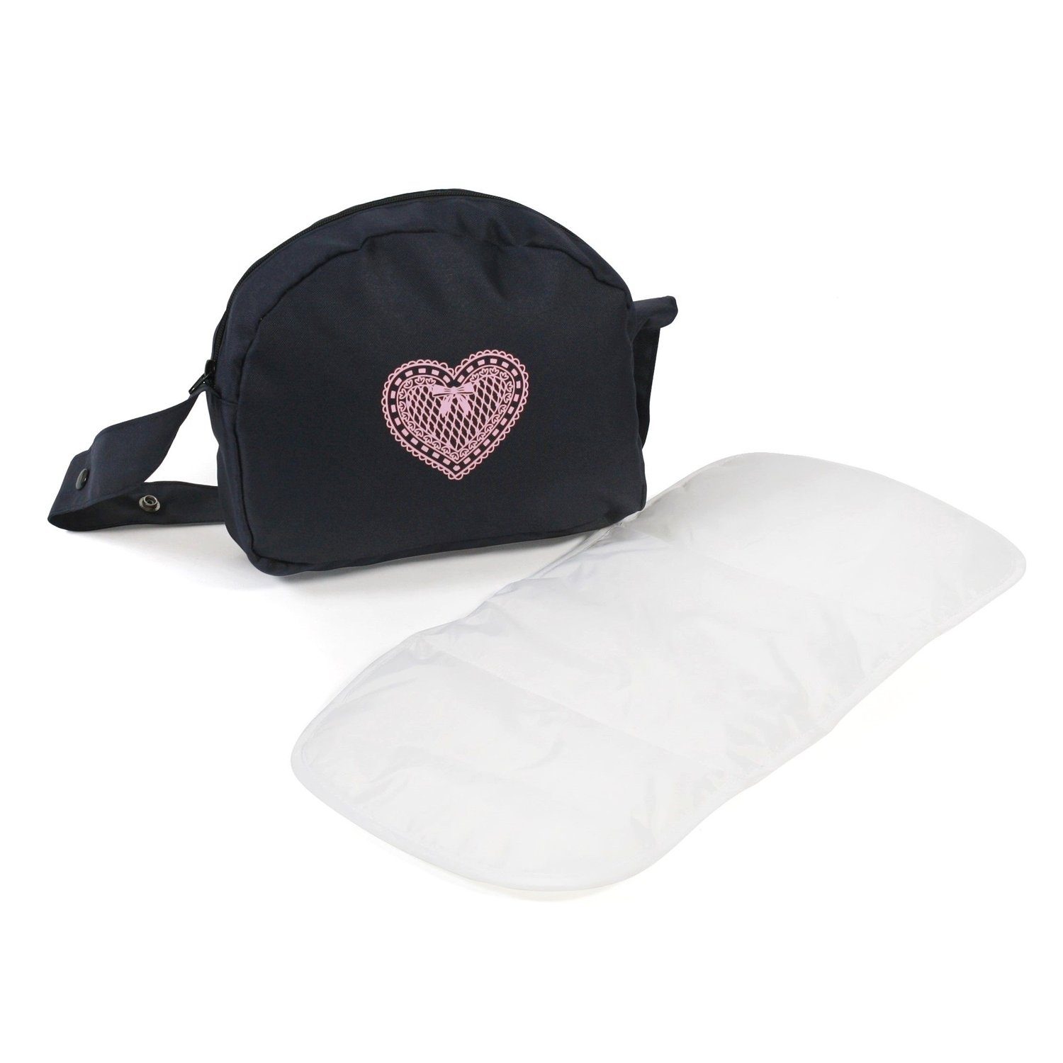 CHIC2000 Puppen Wickeltasche 853 26 Puppen-Wickeltasche, Melange grau-navy