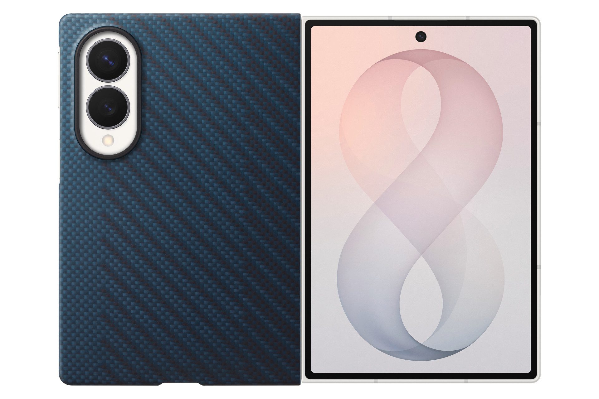 Samsung Smartphone-Hülle Carbon Magnet Case für Galaxy Fold8, Backcover, Schutzhülle, Handyschutzhülle, Case, Schutzcase, stoßfest